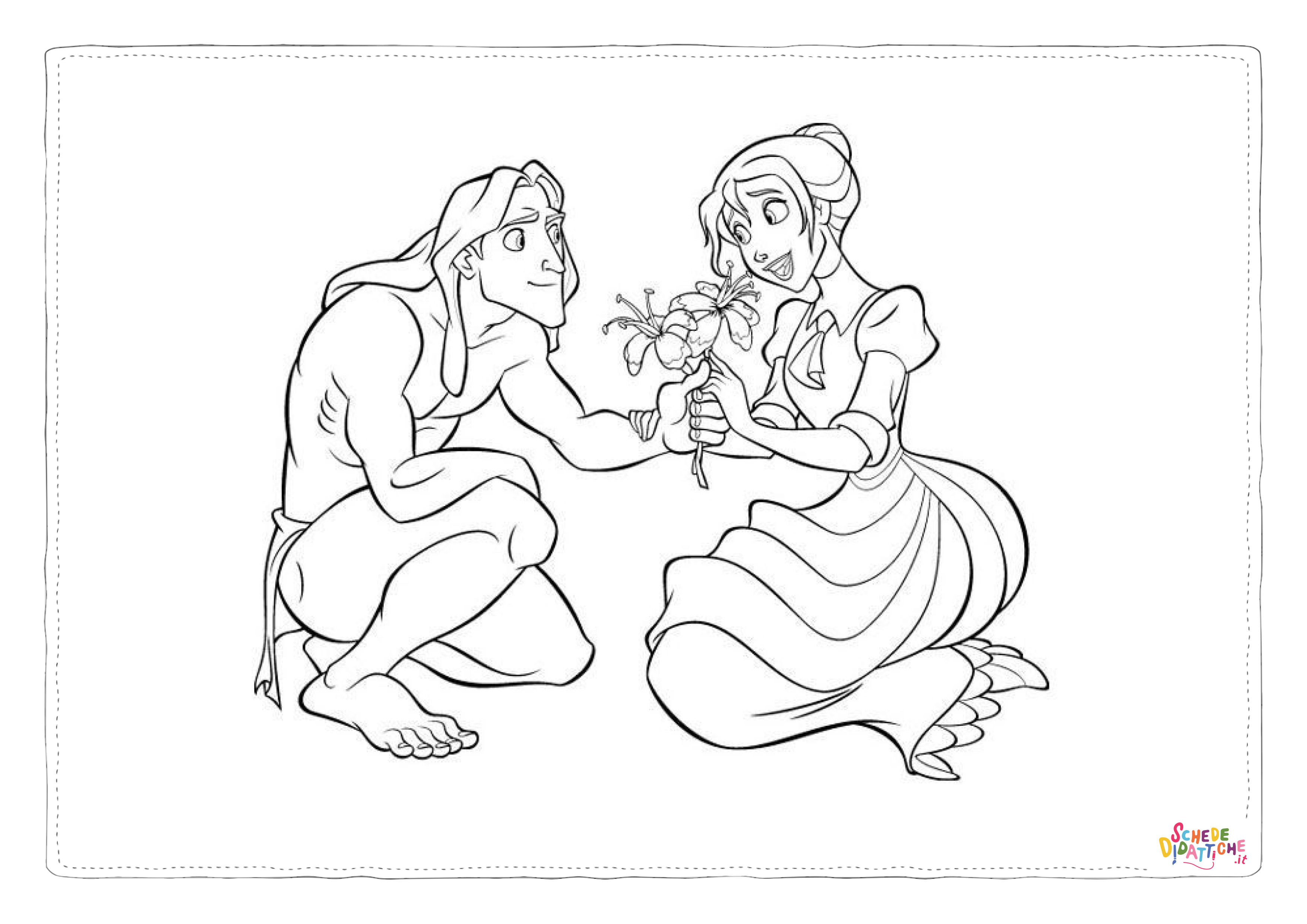 Disegno "Disegno di Tarzan da stampare e colorare 17" Disegno di Tarzan da stampare e colorare 17