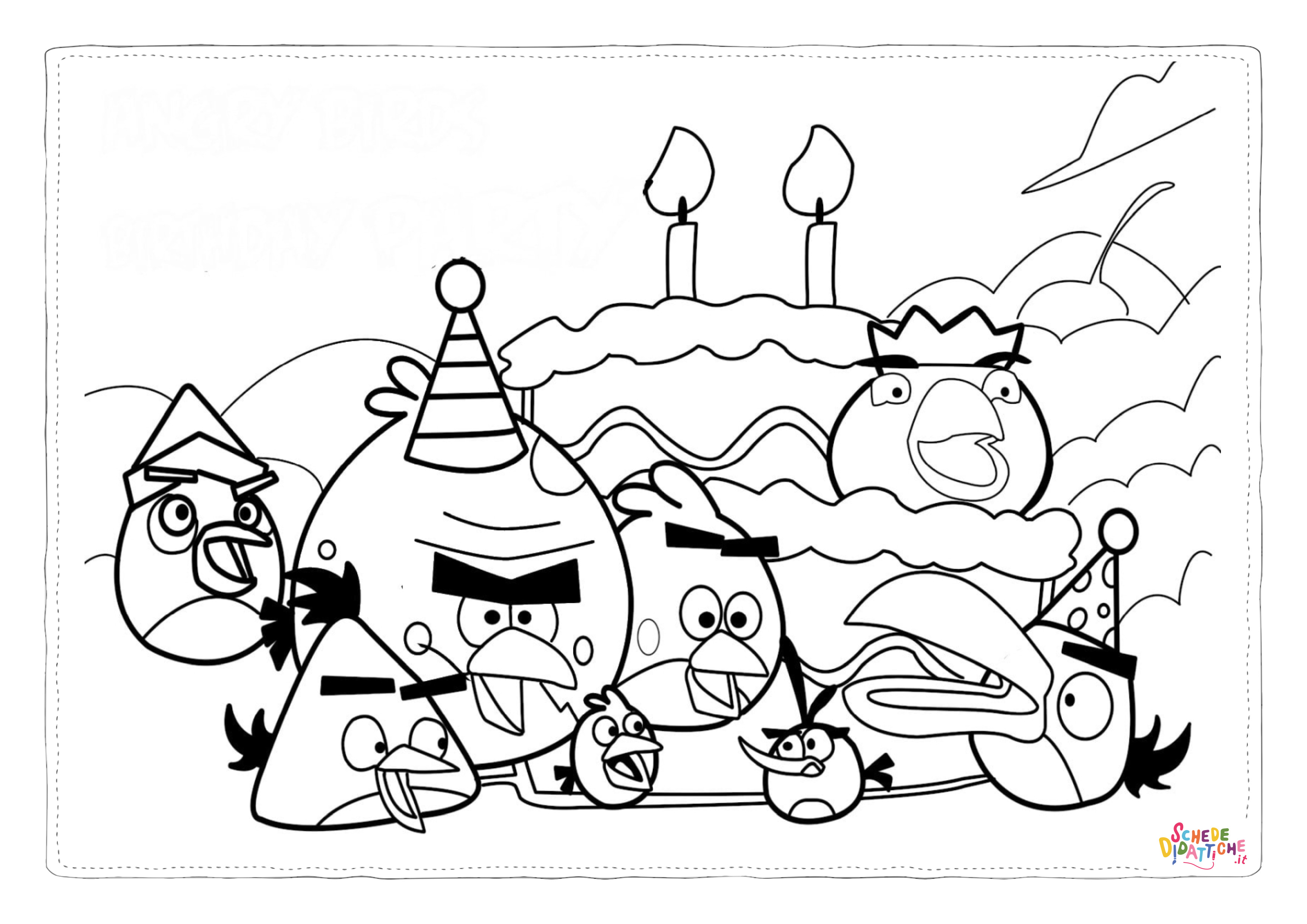 Disegno "Disegno di Angry birds da stampare e colorare 97" Disegno di Angry birds da stampare e colorare 97