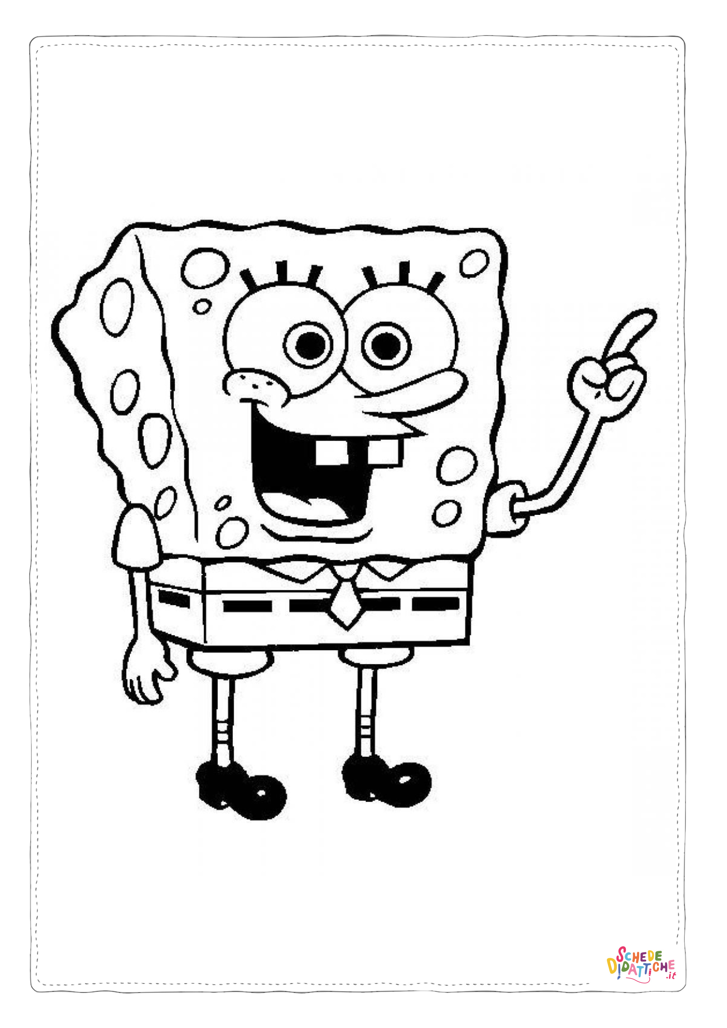 Disegno "Disegno di Spongebob da stampare e colorare 78" Disegno di Spongebob da stampare e colorare 78