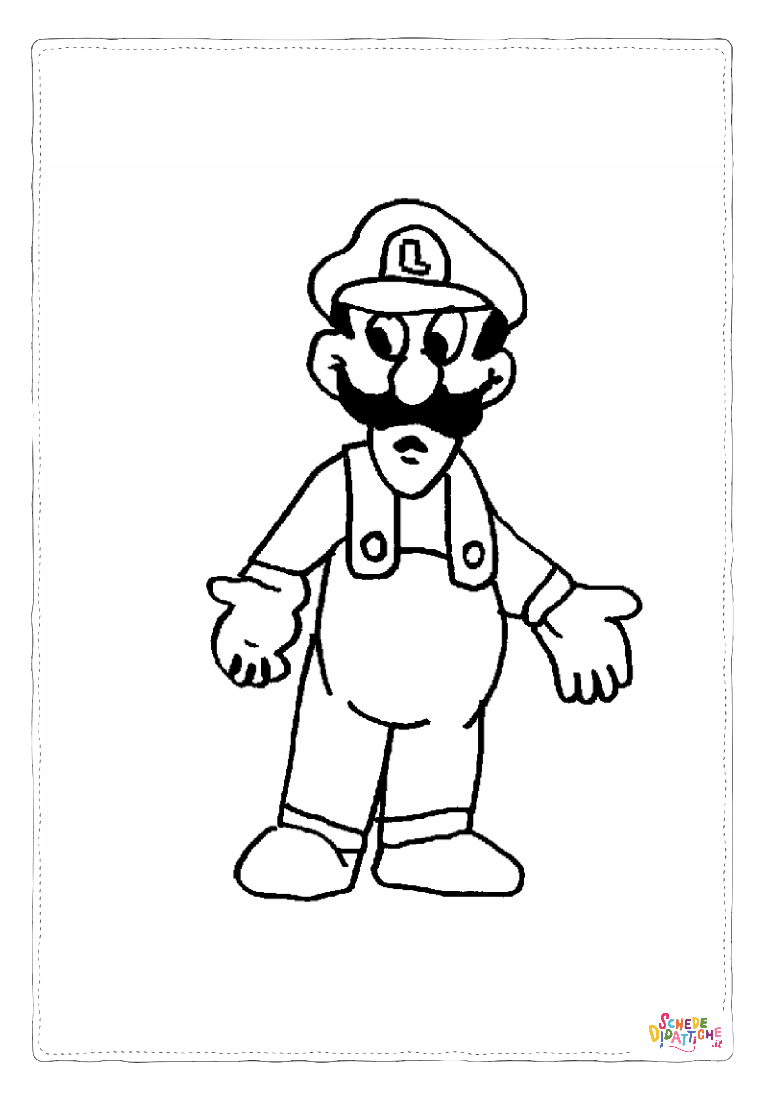 Disegno "Disegno di Super Mario da stampare e colorare 59" Disegno di Super Mario da stampare e colorare 59