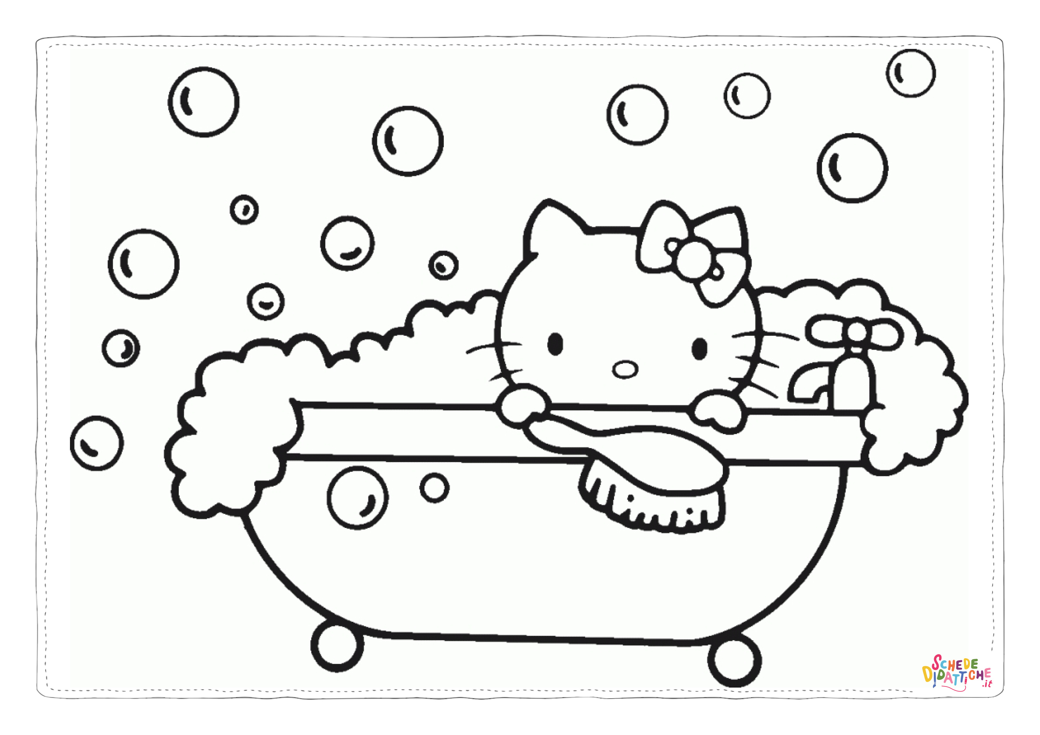 Disegno "Disegno di Hello Kitty da stampare e colorare 39" Disegno di Hello Kitty da stampare e colorare 39