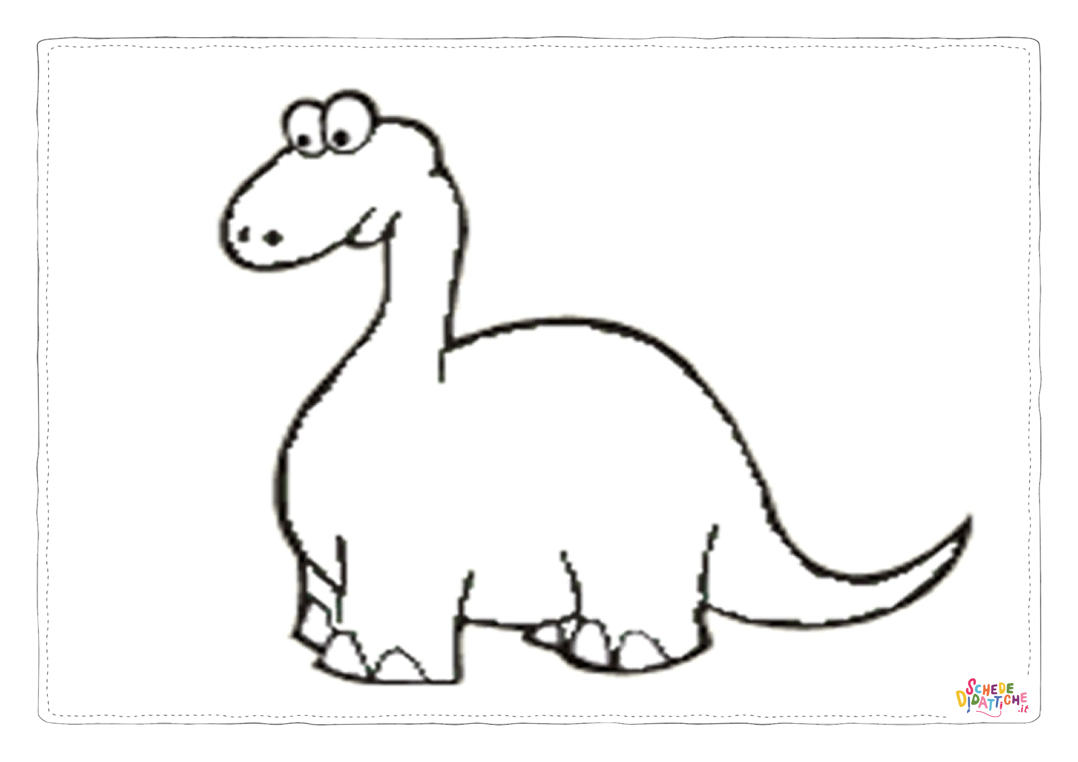 Disegno "Disegno di Brachiosauro da stampare e colorare 4" Disegno di Brachiosauro da stampare e colorare 4