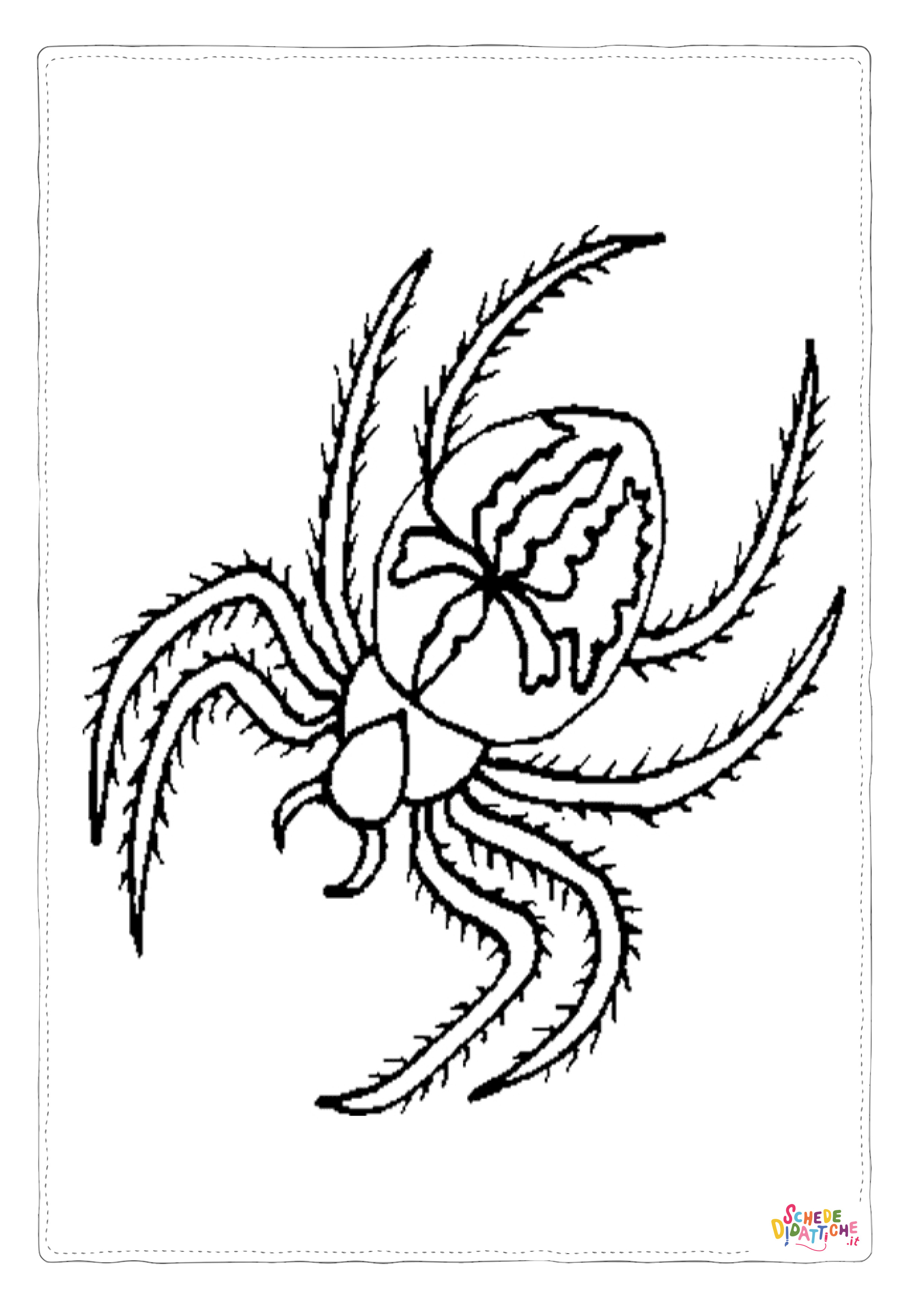 Disegno di ragno da stampare e colorare 53