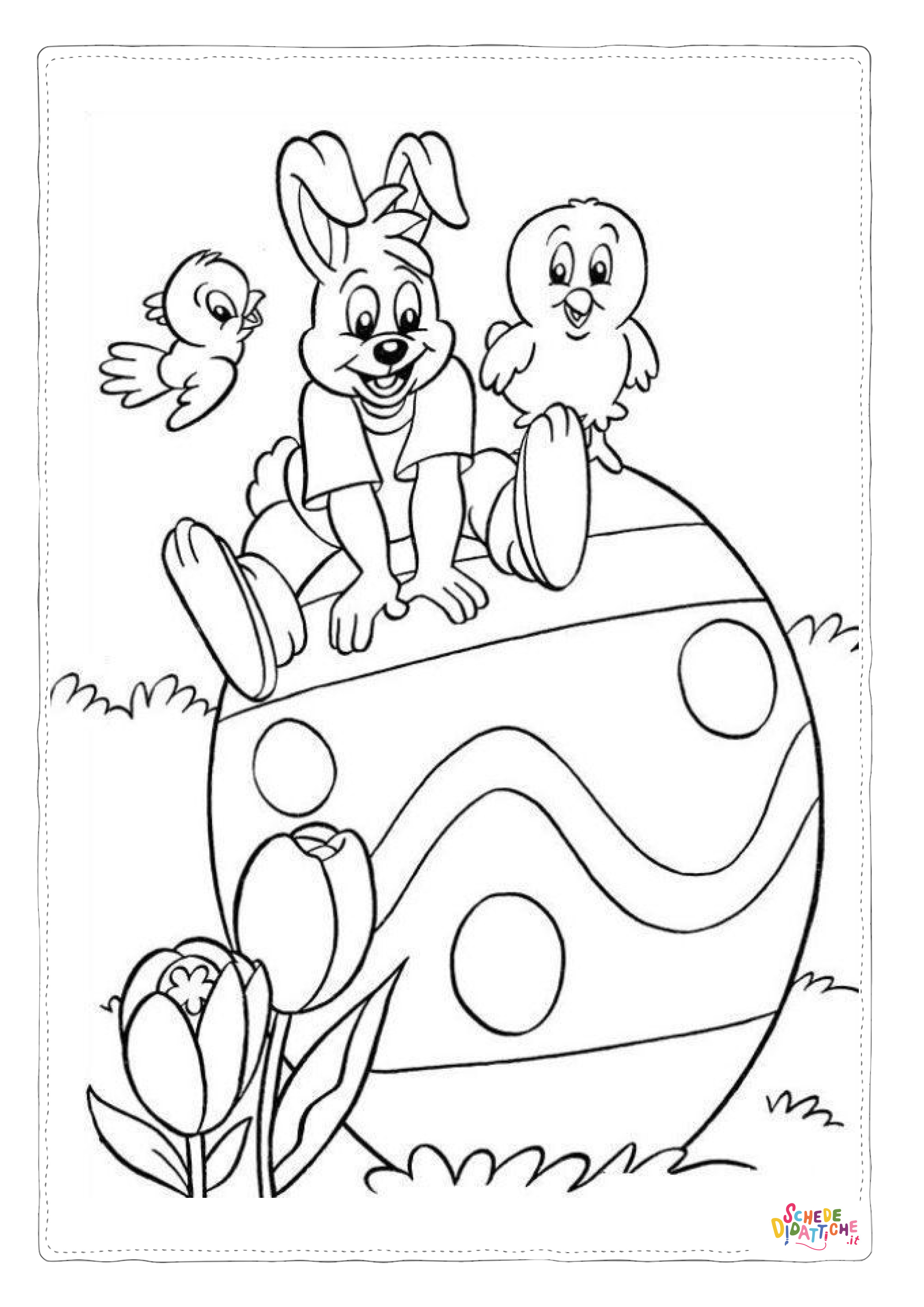 Disegno "Disegno di uovo di Pasqua da stampare e colorare 276" Disegno di uovo di Pasqua da stampare e colorare 276