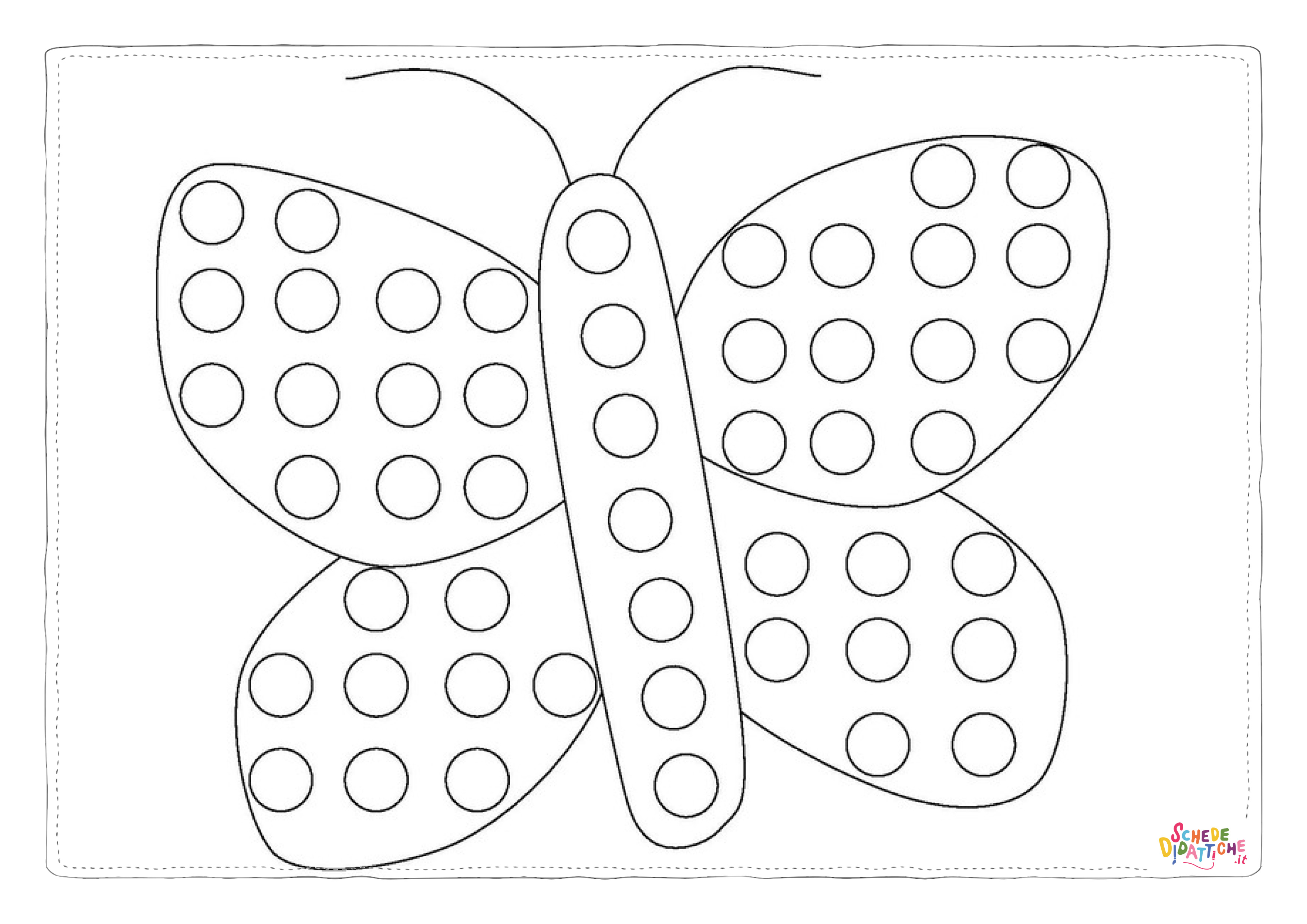 Disegno di farfalla da stampare e colorare 112