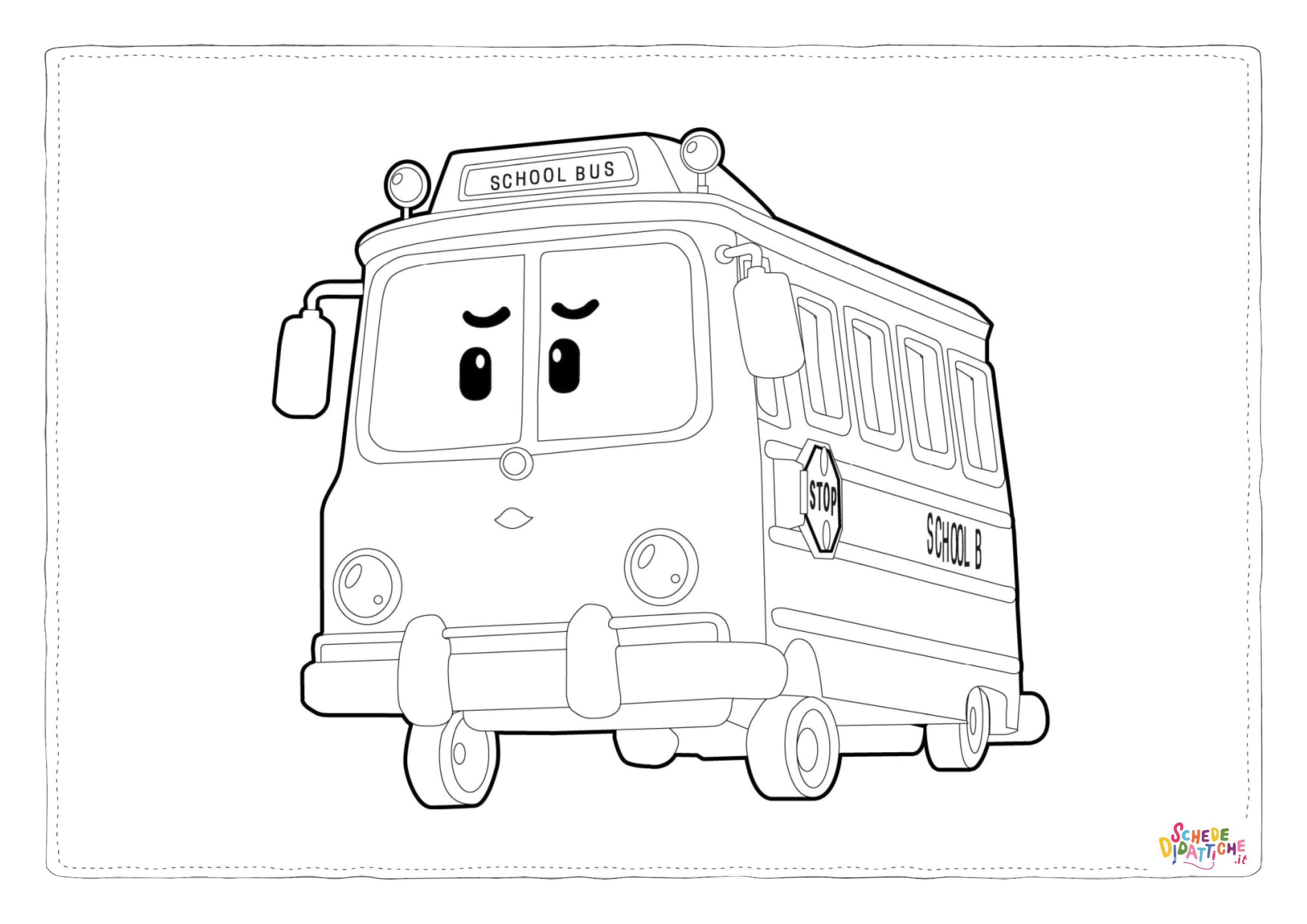 Disegno "Disegno di Robocar da stampare e colorare 12" Disegno di Robocar da stampare e colorare 12
