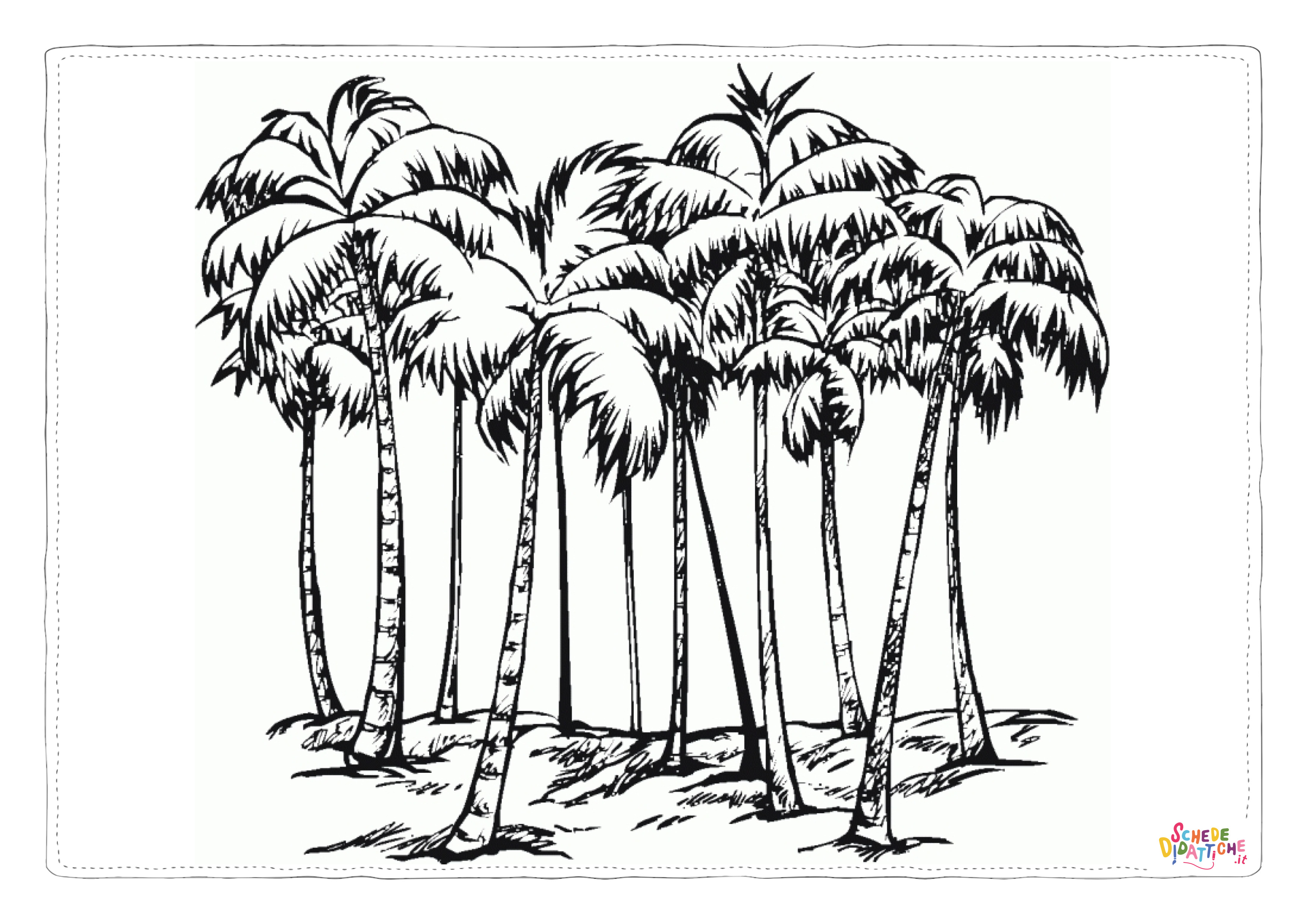 Disegno "Disegno di albero da stampare e colorare 64" Disegno di albero da stampare e colorare 64