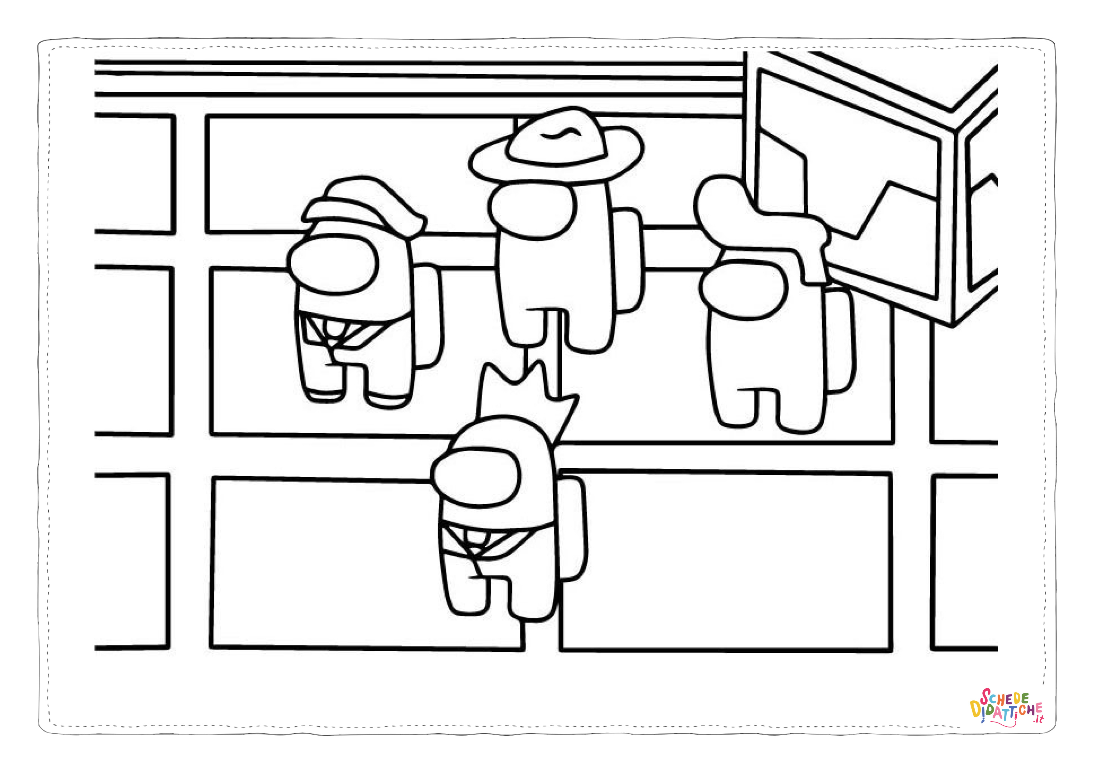 Disegno "Disegno di Among us da stampare e colorare 8" Disegno di Among us da stampare e colorare 8
