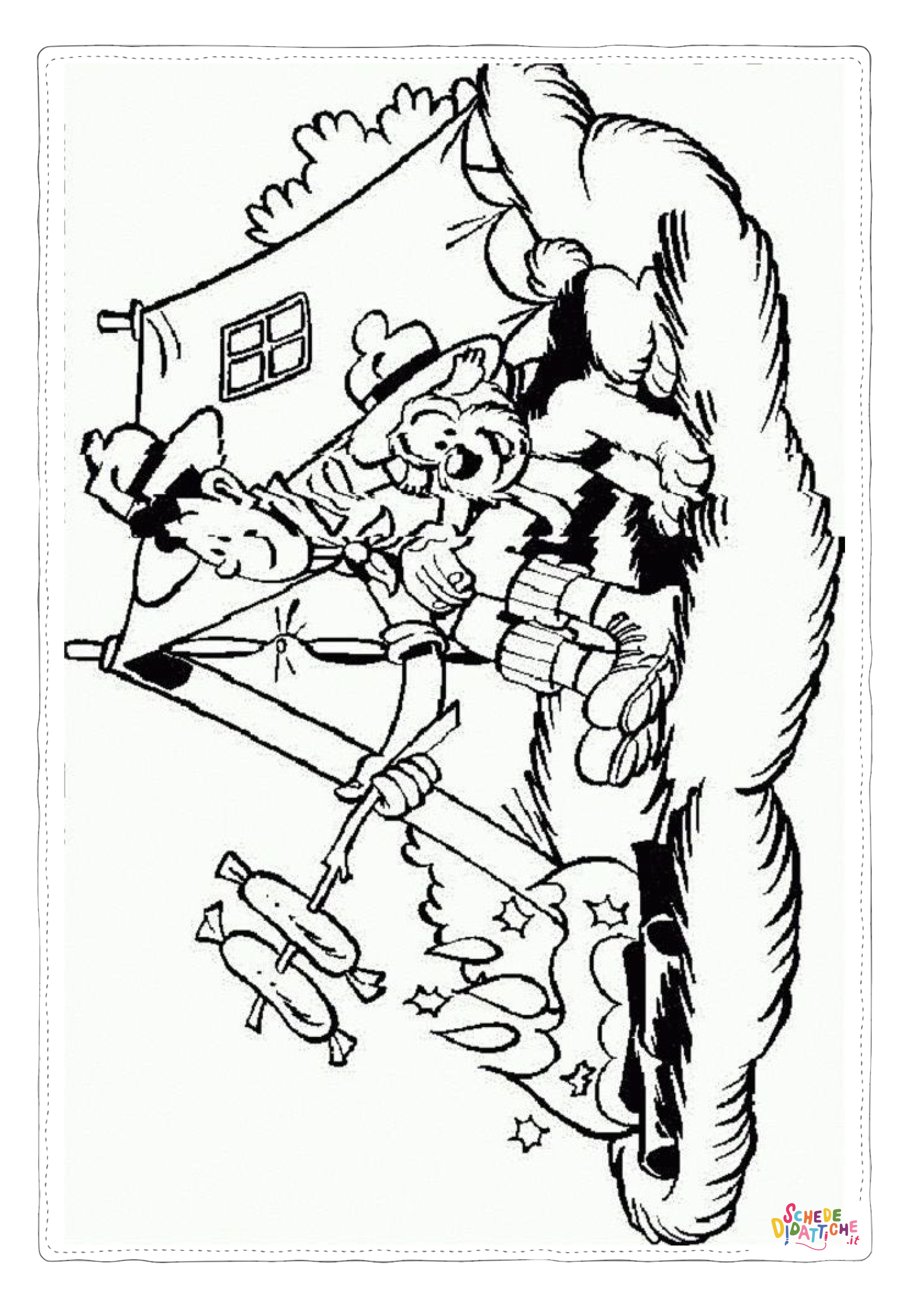 Disegno di campeggio da stampare e colorare 52