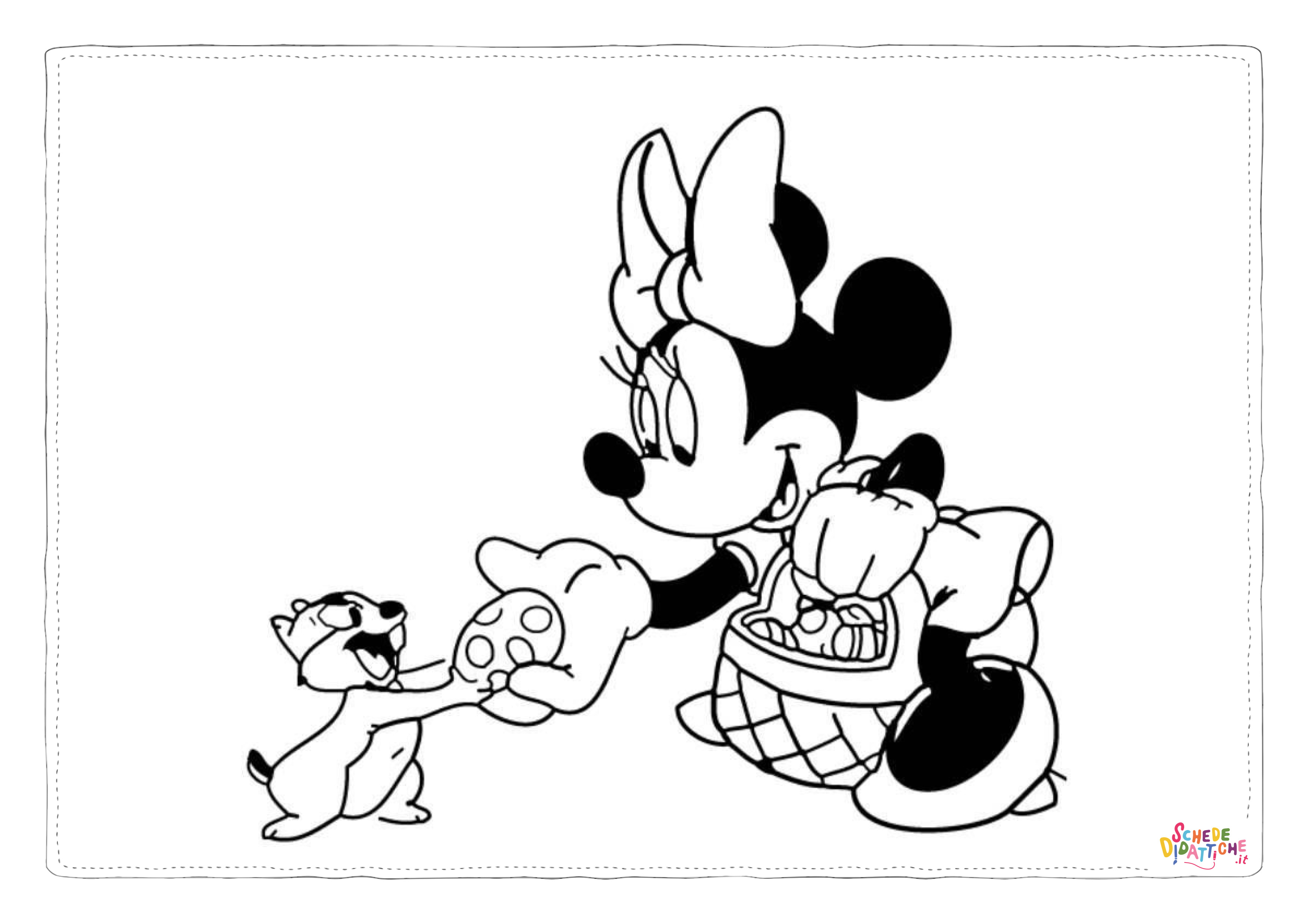 Disegno "Disegno di Minni da stampare e colorare 154" Disegno di Minni da stampare e colorare 154