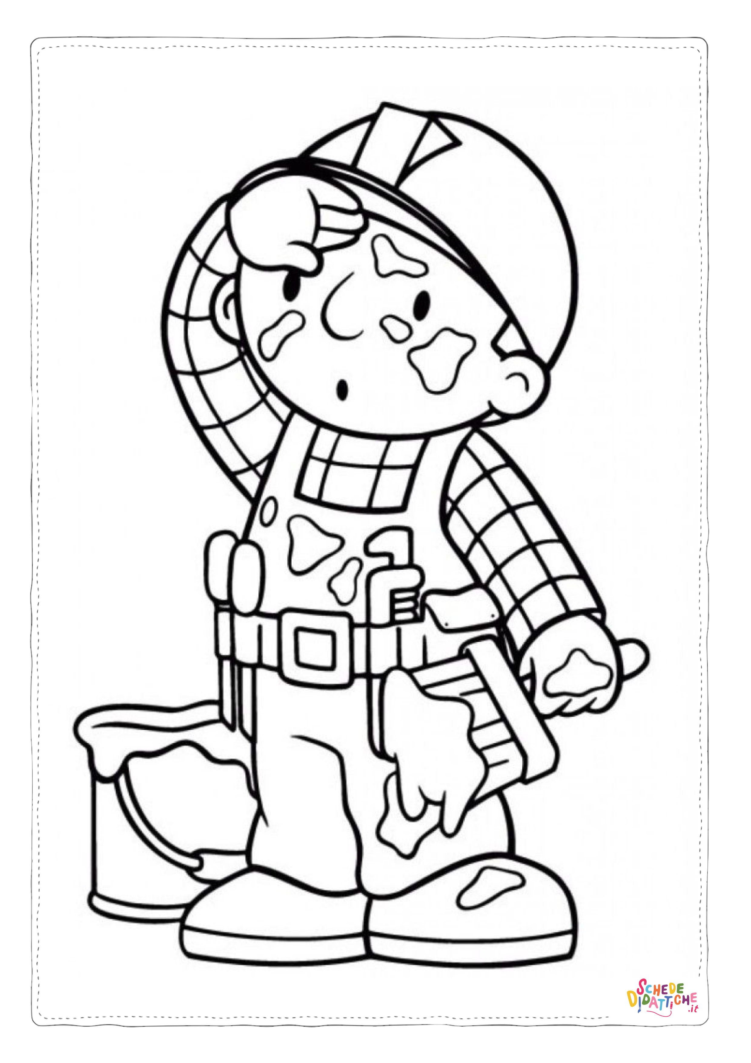 Disegno di Bob aggiustatutto da stampare e colorare 2