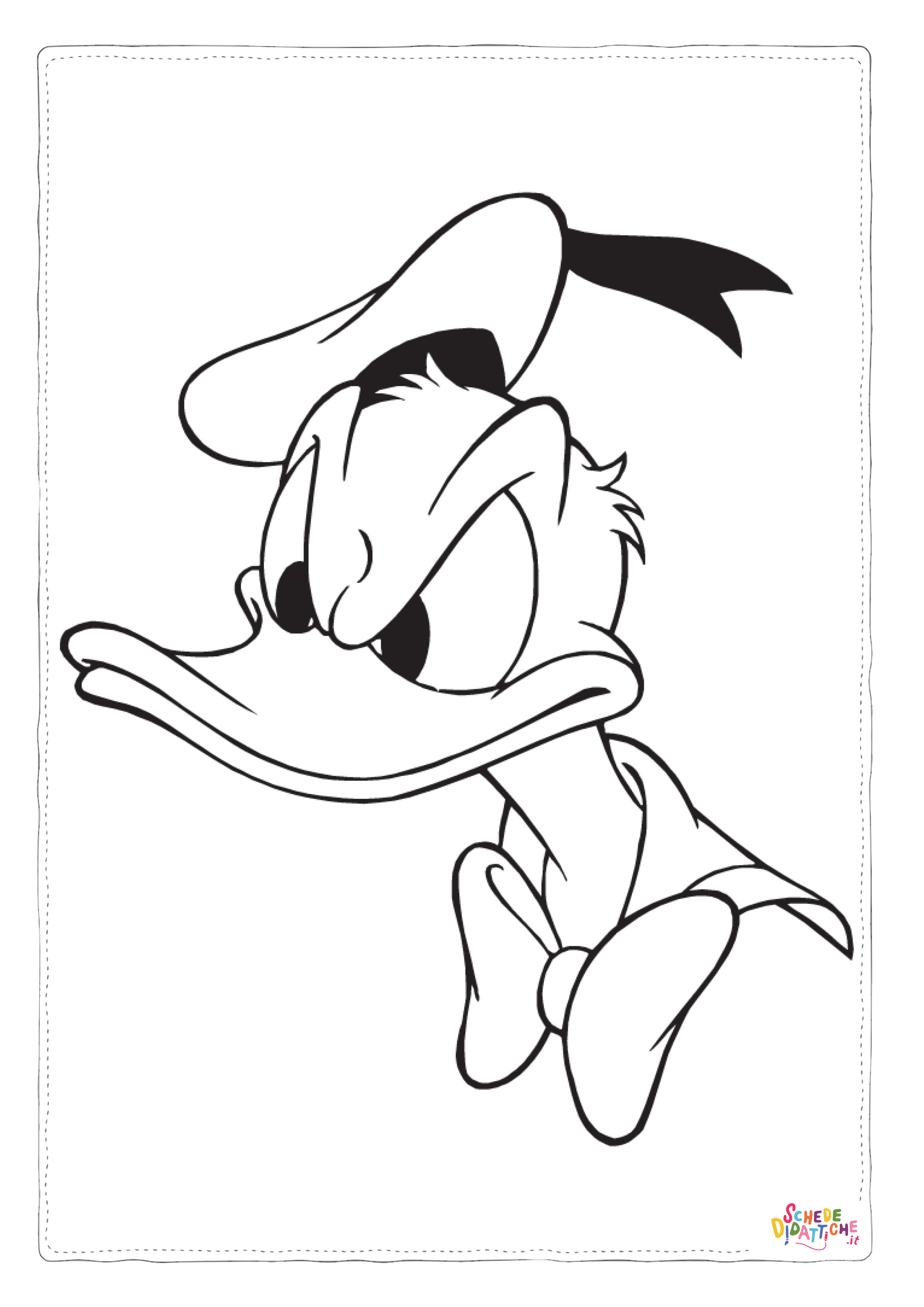 Disegno di Paperino da stampare e colorare 6
