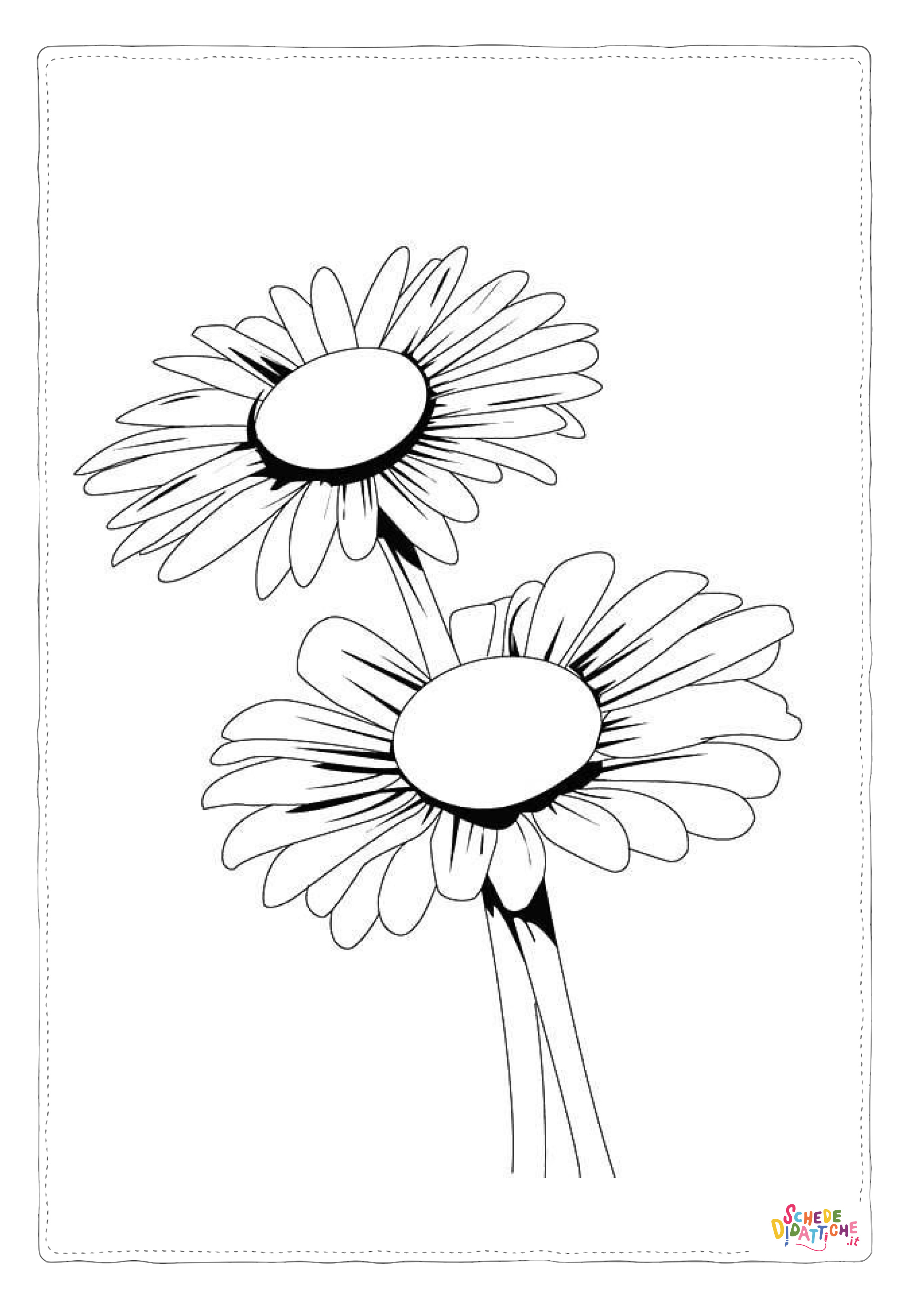 Disegno "Disegno di fiore da stampare e colorare 17" Disegno di fiore da stampare e colorare 17