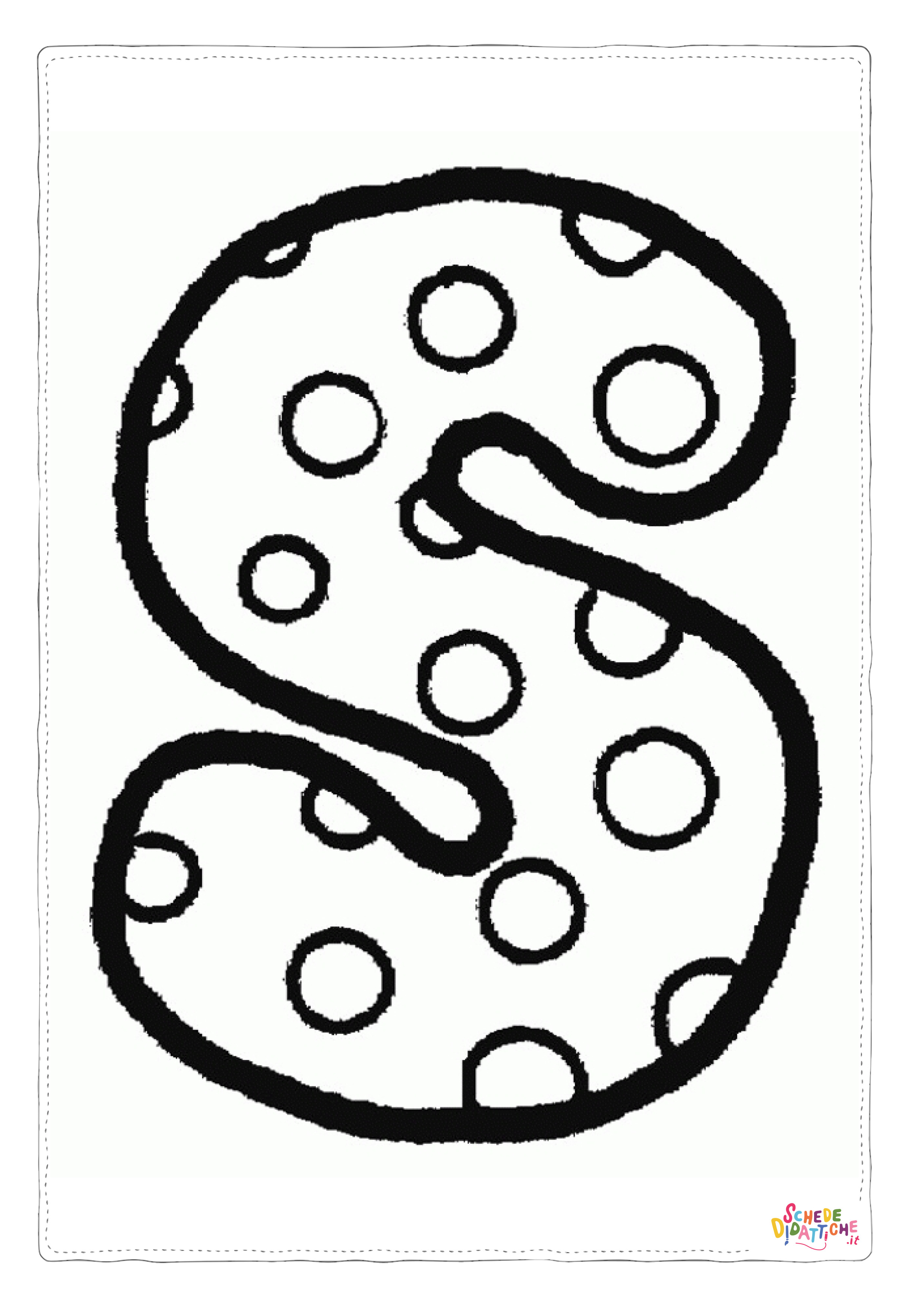 Disegno "Disegno di lettera dell'alfabeto da stampare e colorare 197" Disegno di lettera dell'alfabeto da stampare e colorare 197
