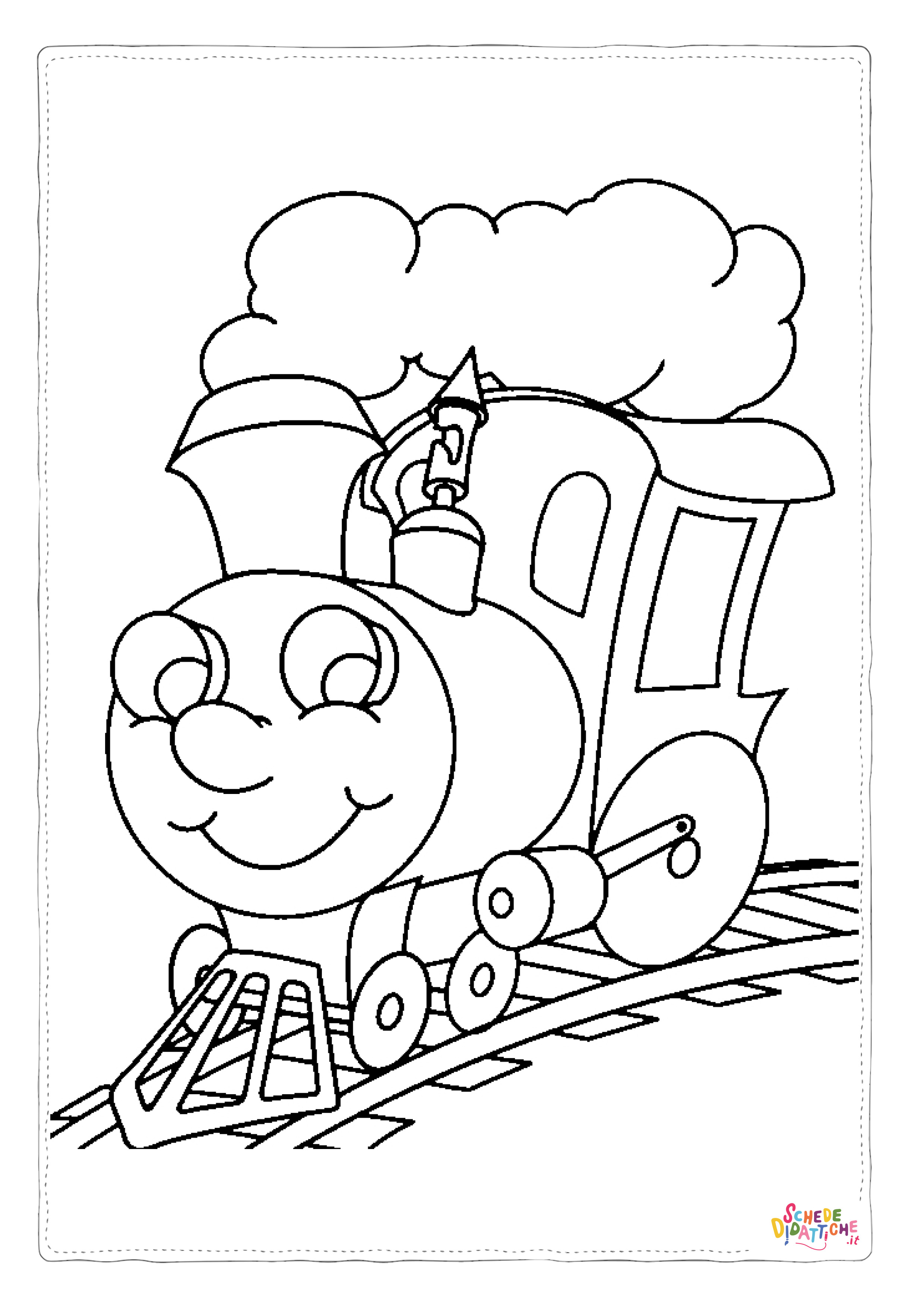 Disegno "Disegno di treno da stampare e colorare 69" Disegno di treno da stampare e colorare 69