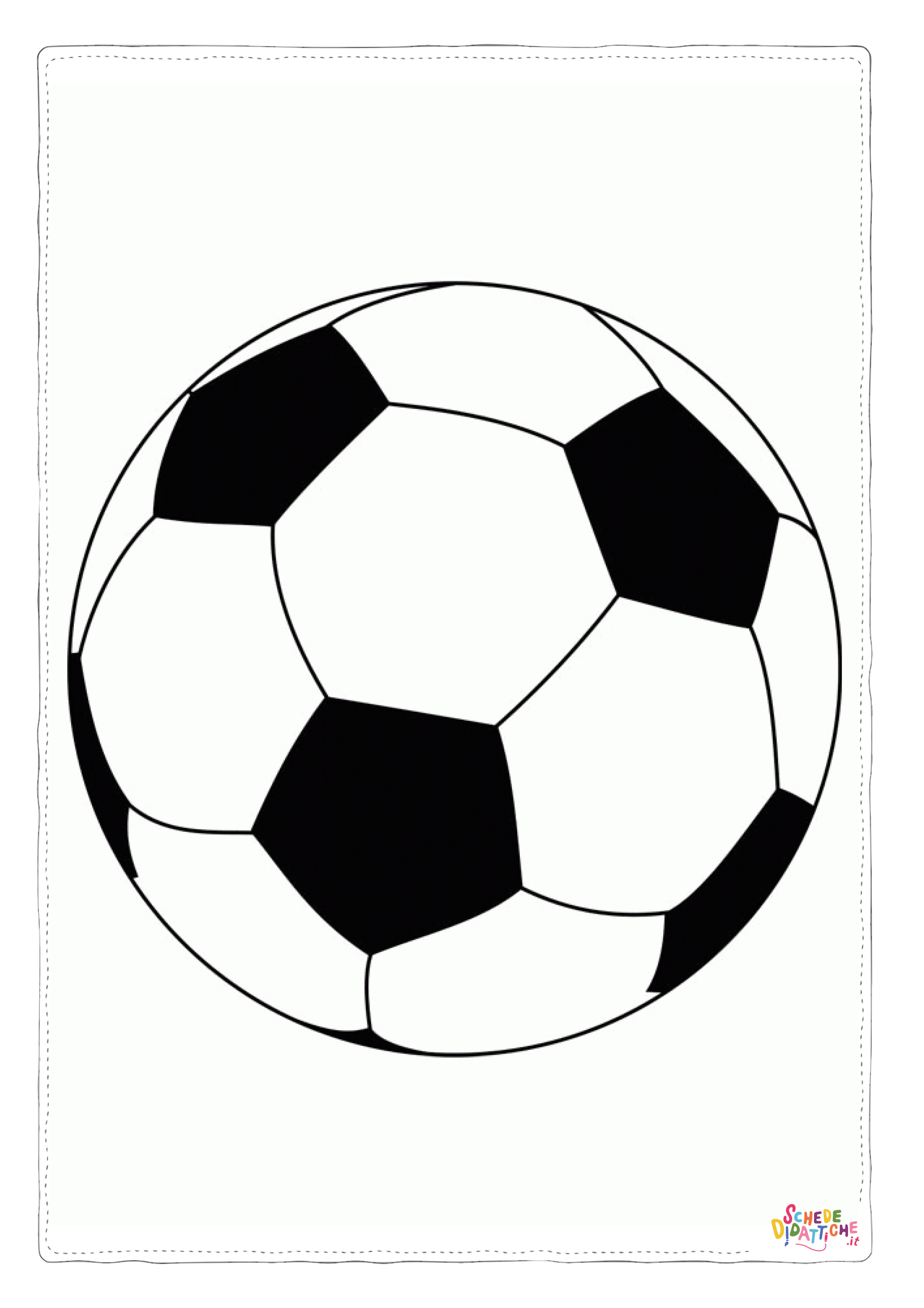 Disegno di pallone da stampare e colorare 3