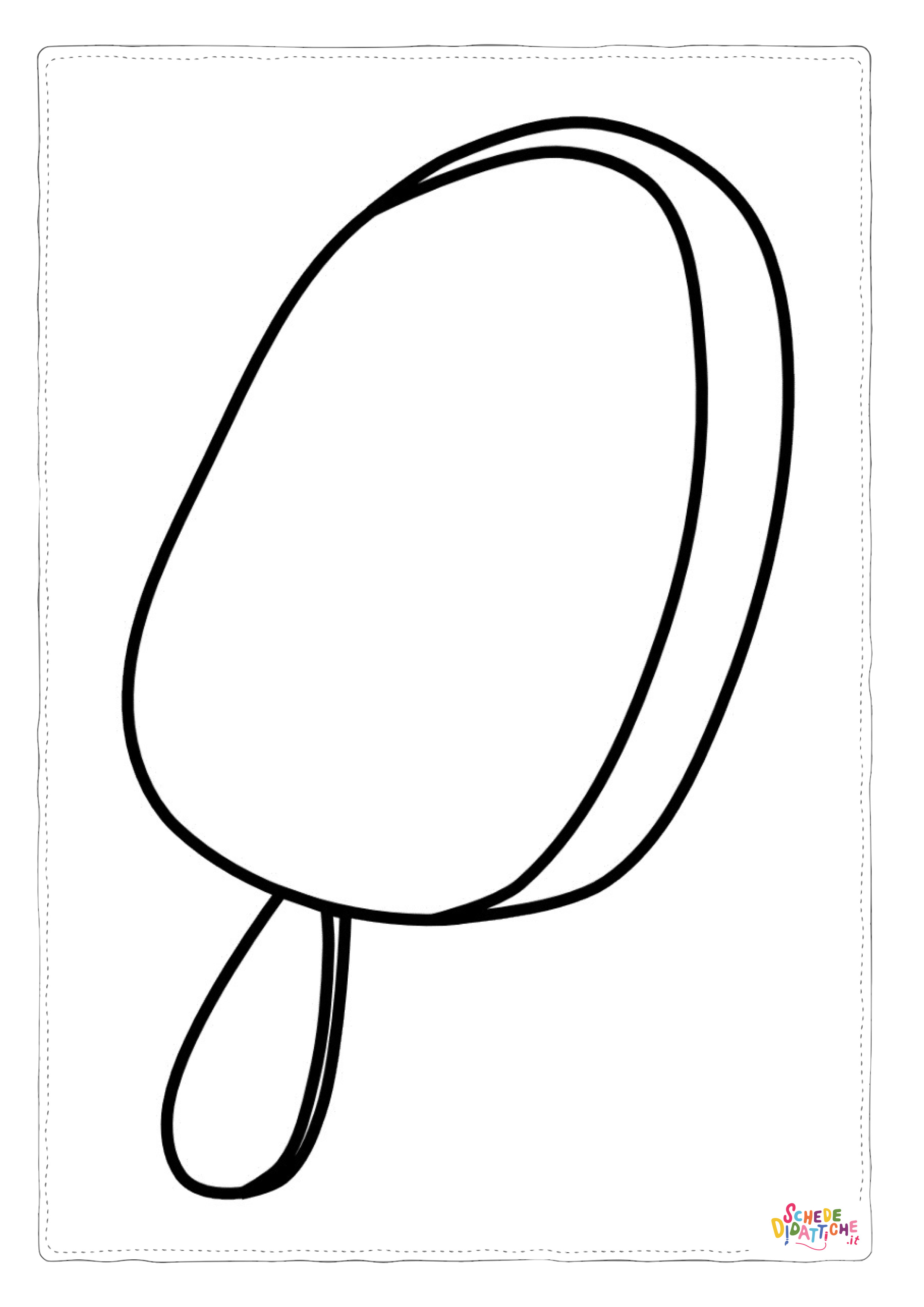 Disegno di ghiacciolo da stampare e colorare 3
