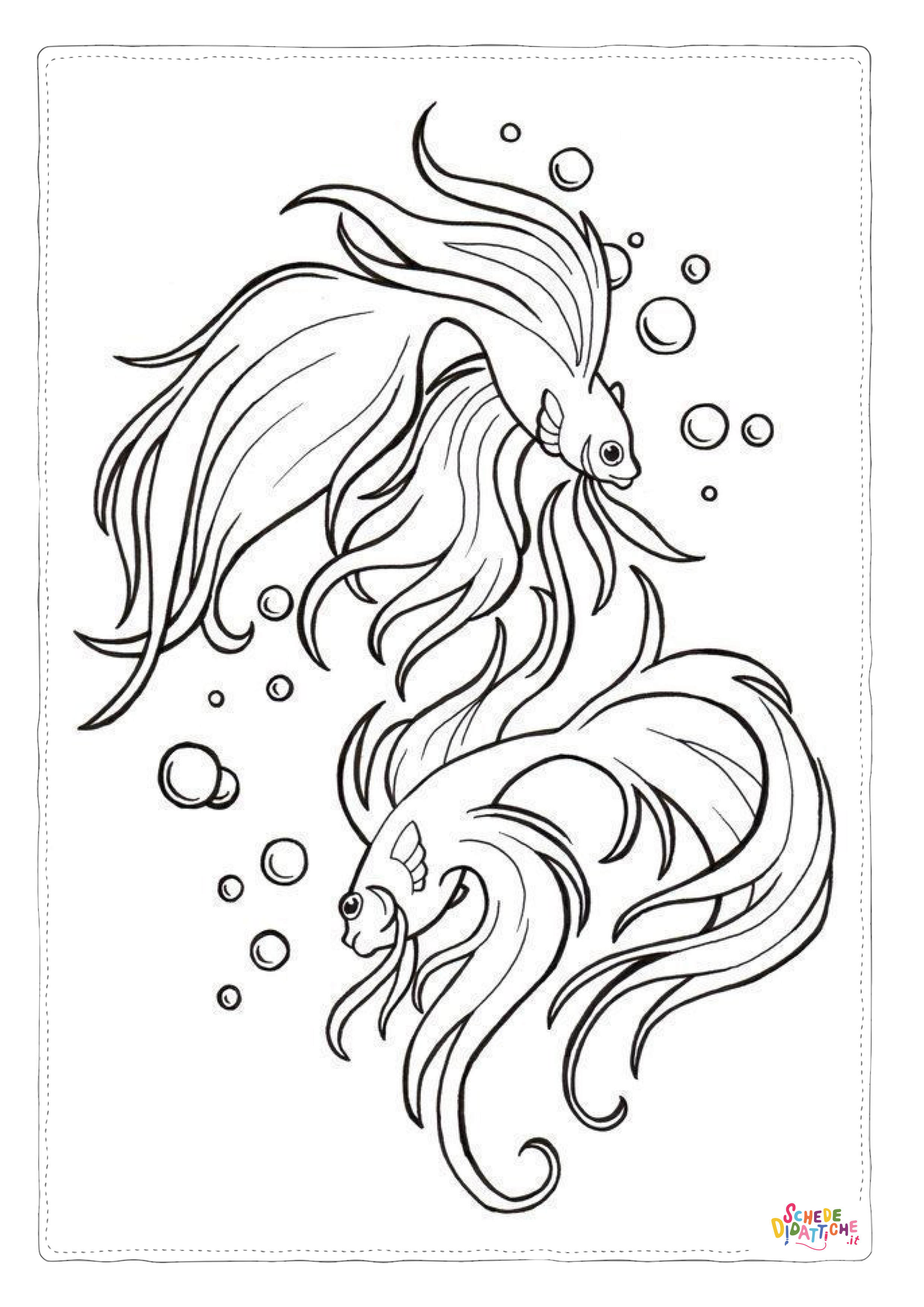 Disegno "Disegno di pesce da stampare e colorare 310" Disegno di pesce da stampare e colorare 310