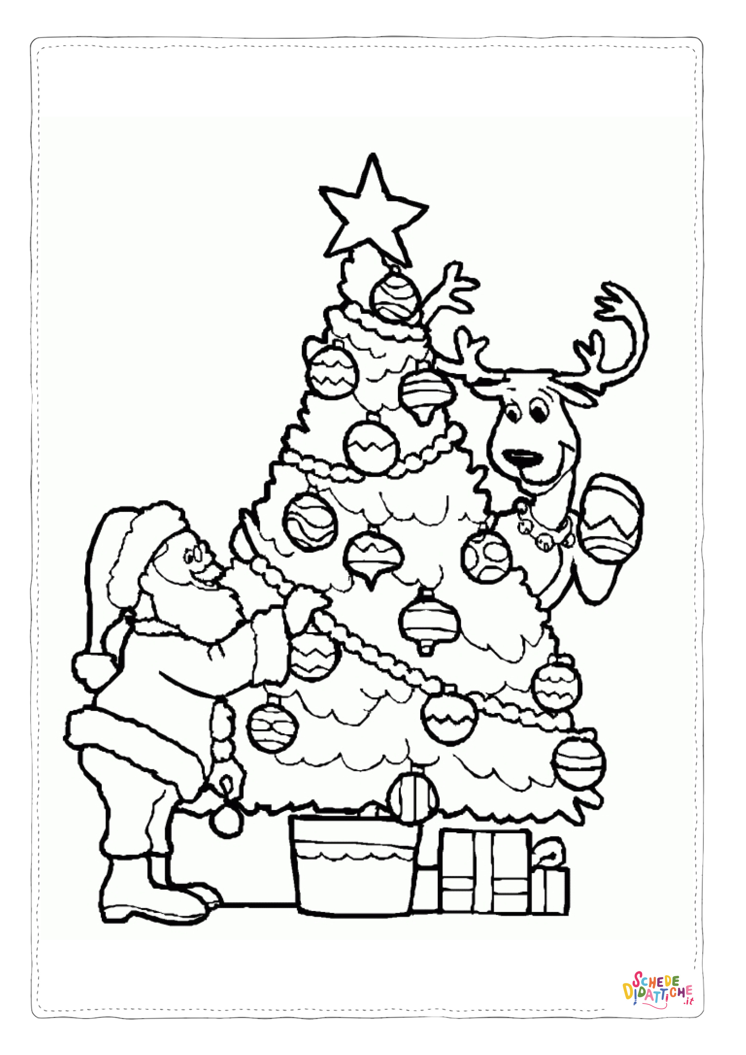 Disegno "Disegno di albero di Natale da stampare e colorare 67" Disegno di albero di Natale da stampare e colorare 67