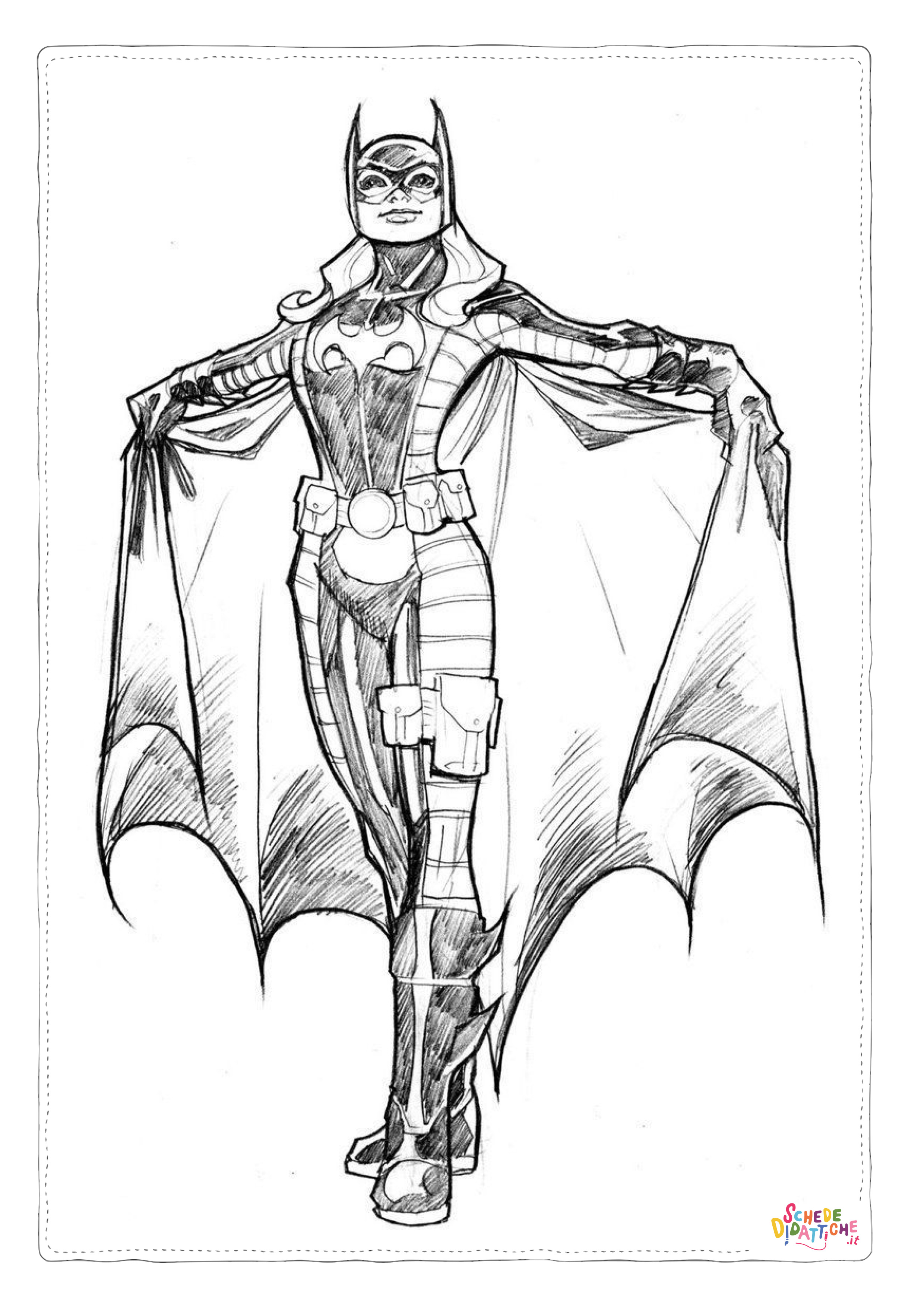 Disegno "Disegno di Batman e Robin da stampare e colorare 125" Disegno di Batman e Robin da stampare e colorare 125