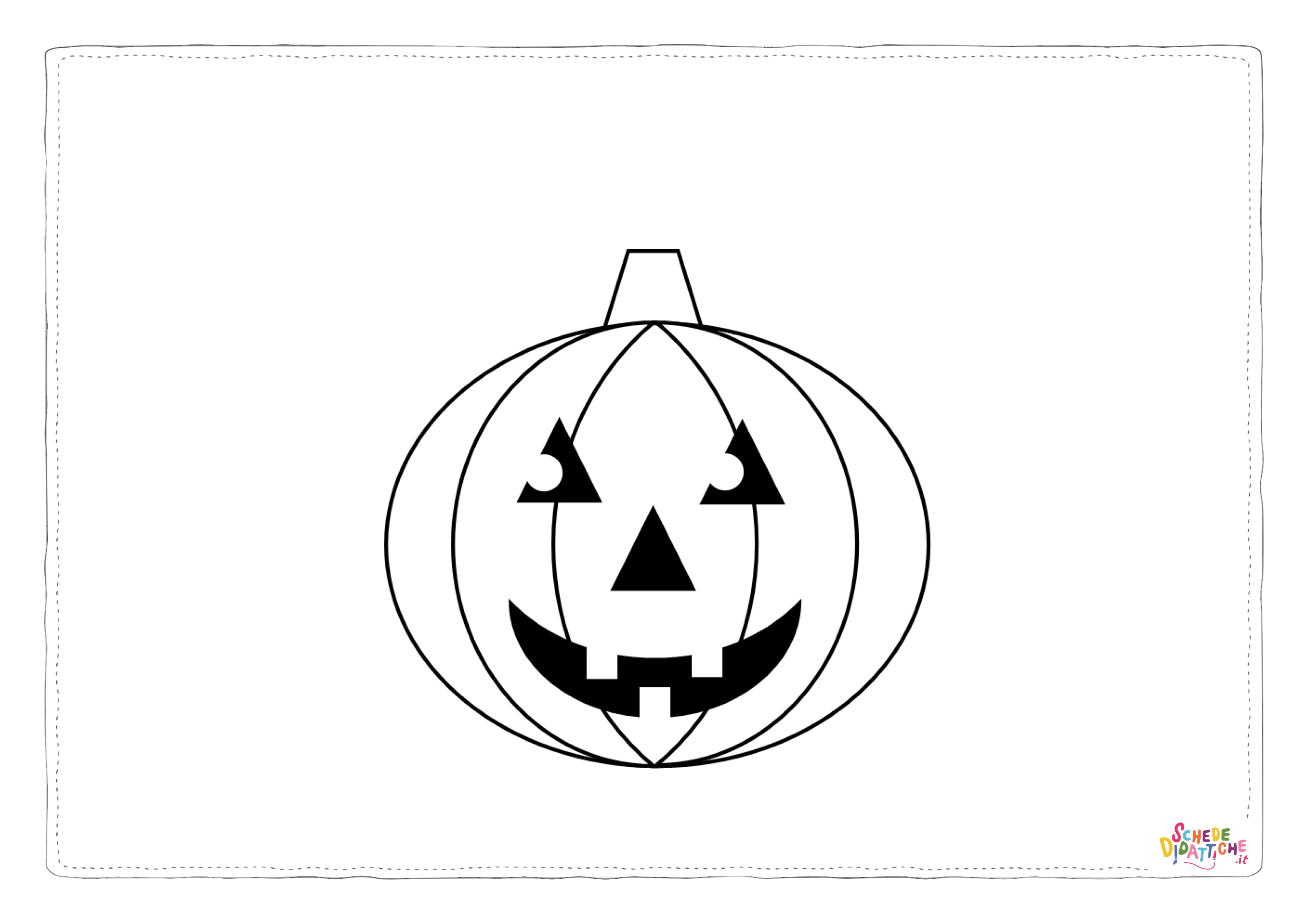Disegno "Disegno di zucca di Halloween da stampare e colorare 74" Disegno di zucca di Halloween da stampare e colorare 74