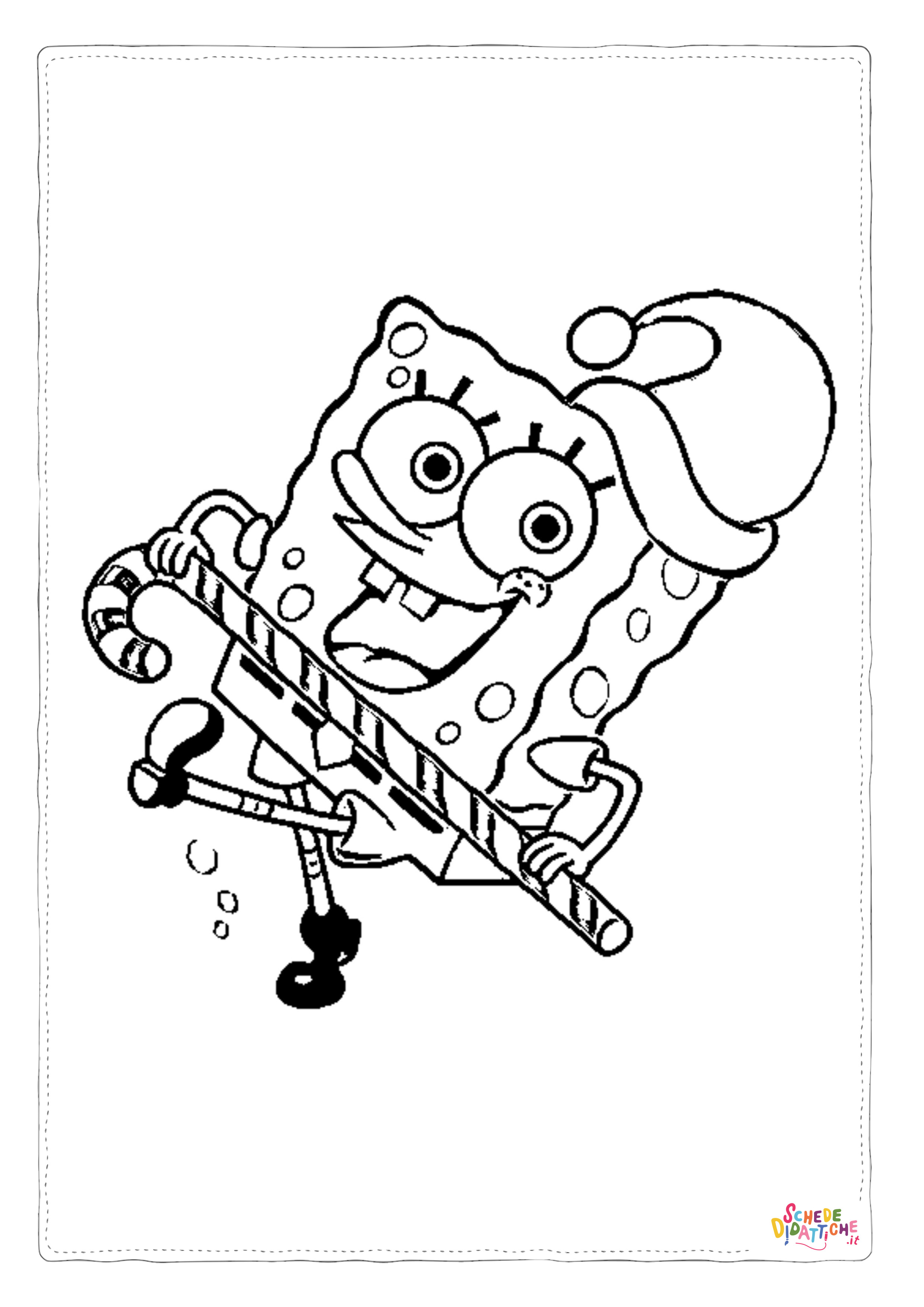 Disegno "Disegno di Spongebob da stampare e colorare 74" Disegno di Spongebob da stampare e colorare 74