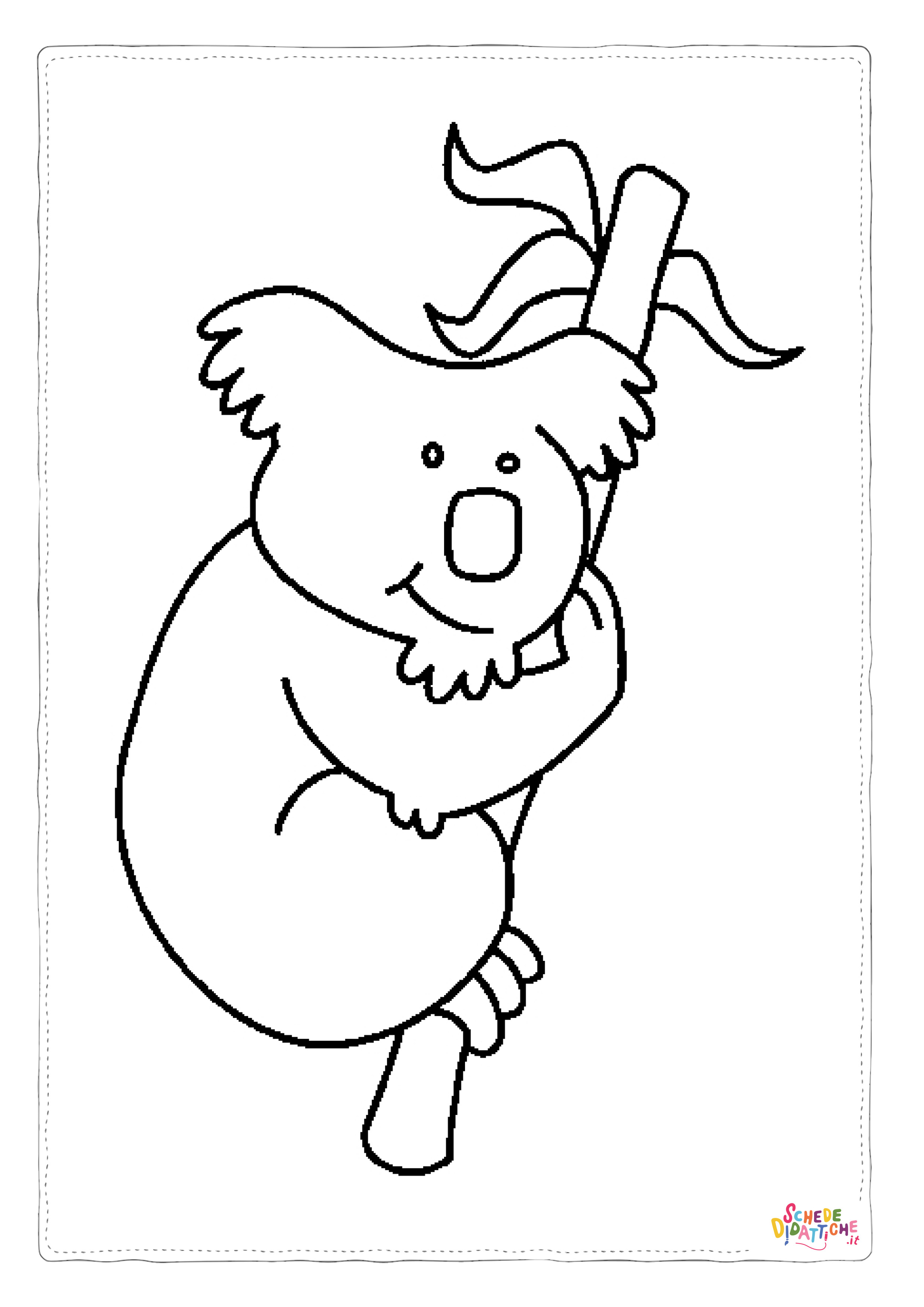 Disegno di koala da stampare e colorare 20