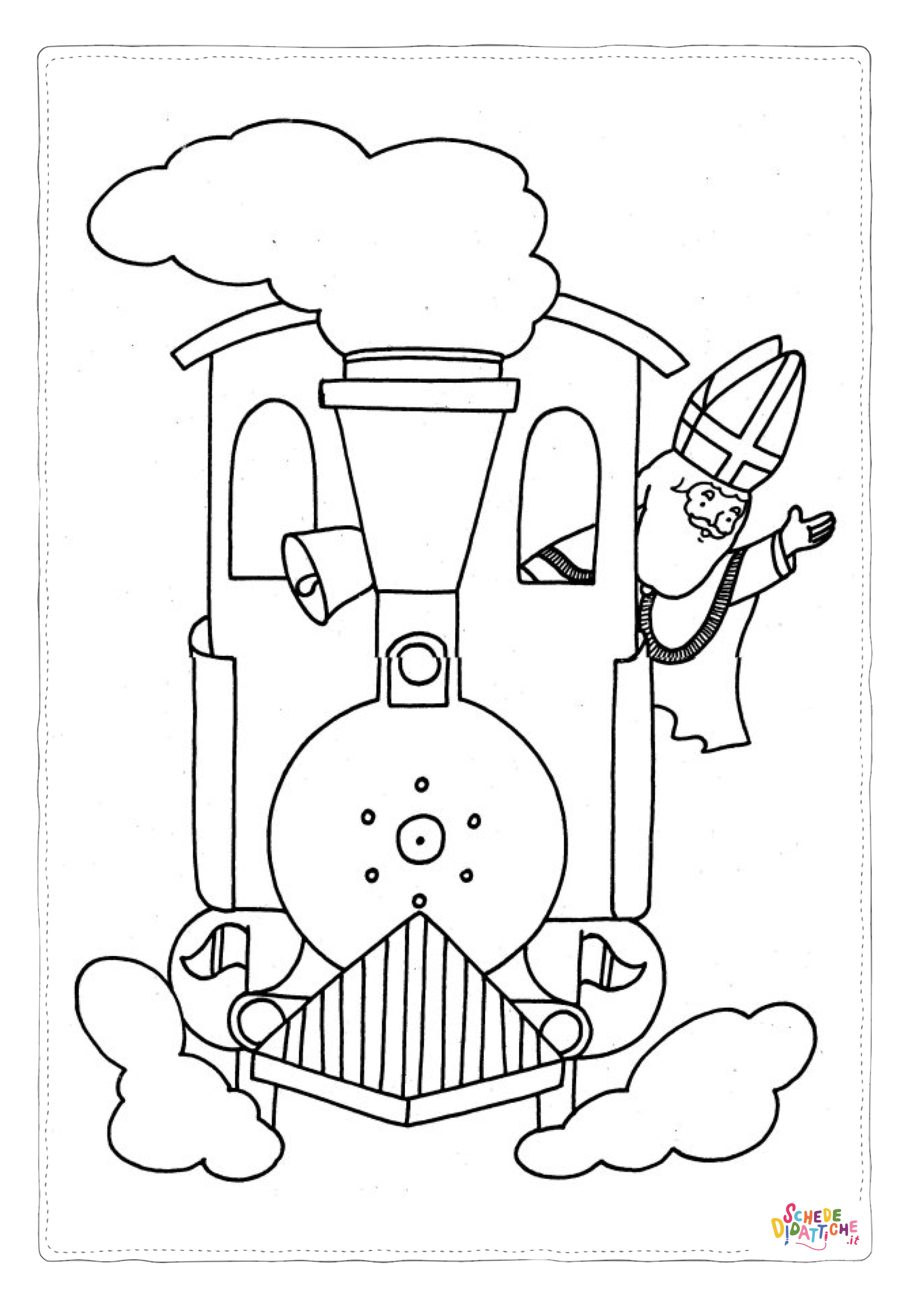 Disegno di treno da stampare e colorare 45