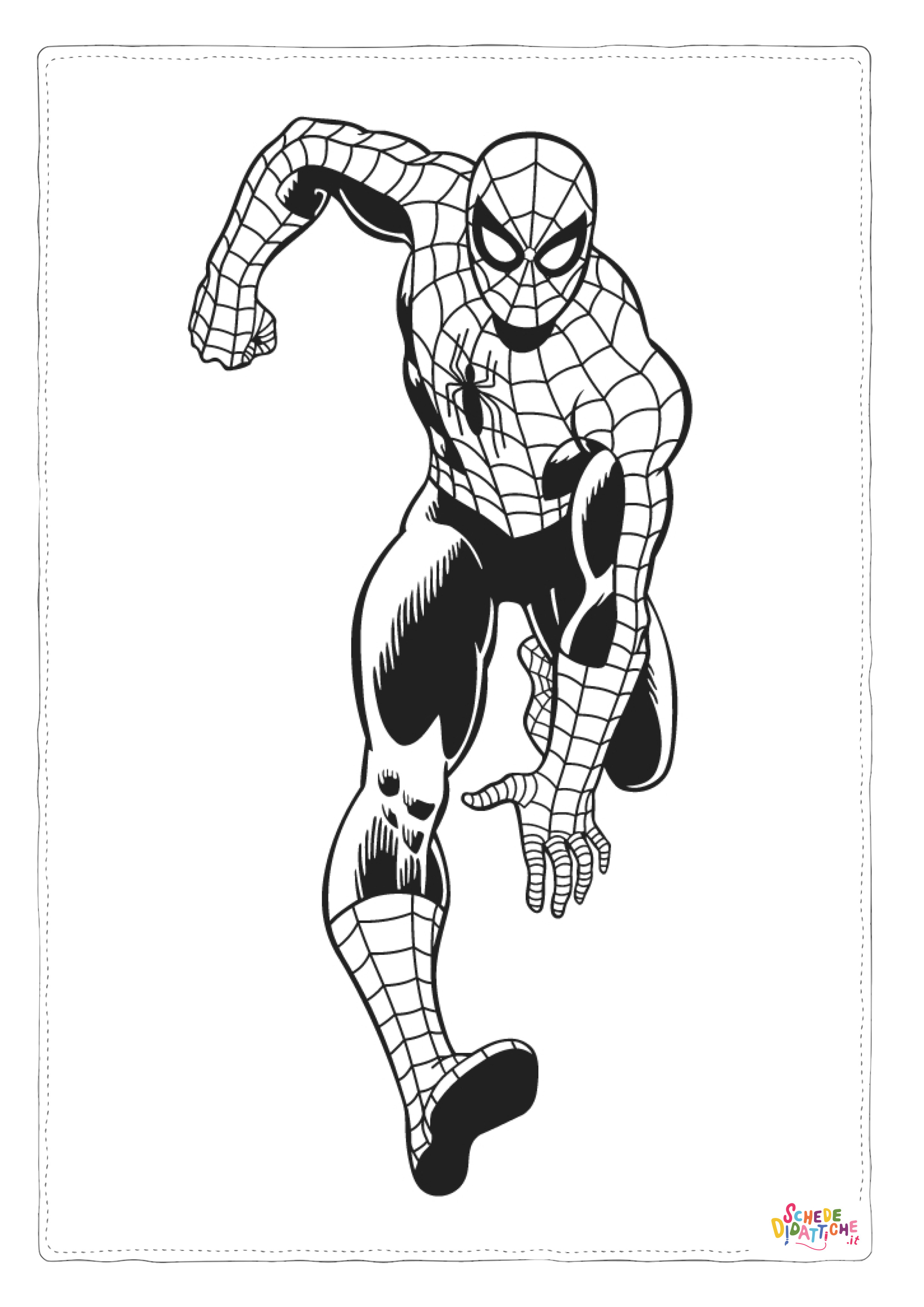Disegno di Spiderman da stampare e colorare 116