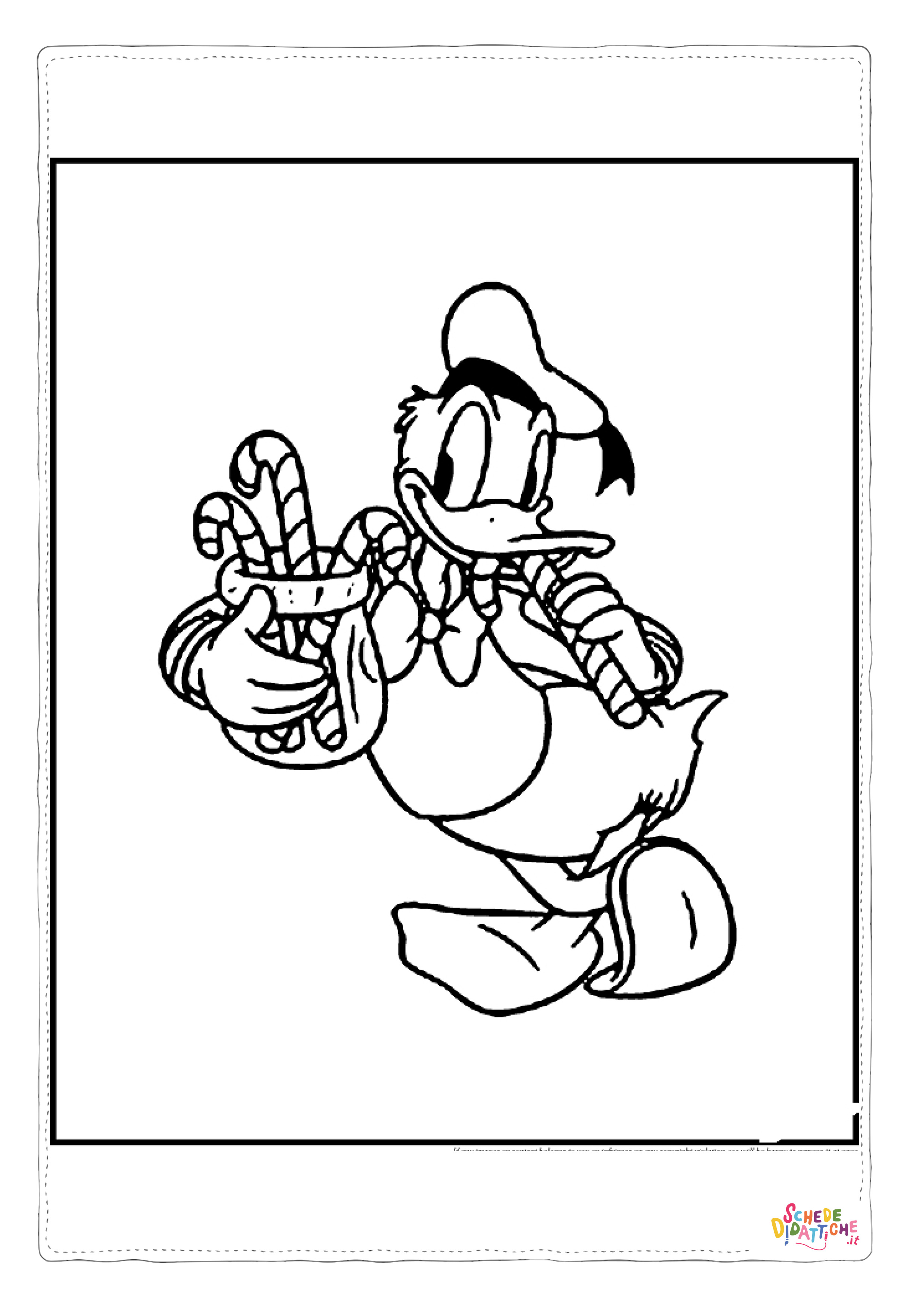 Disegno di Paperino da stampare e colorare 52