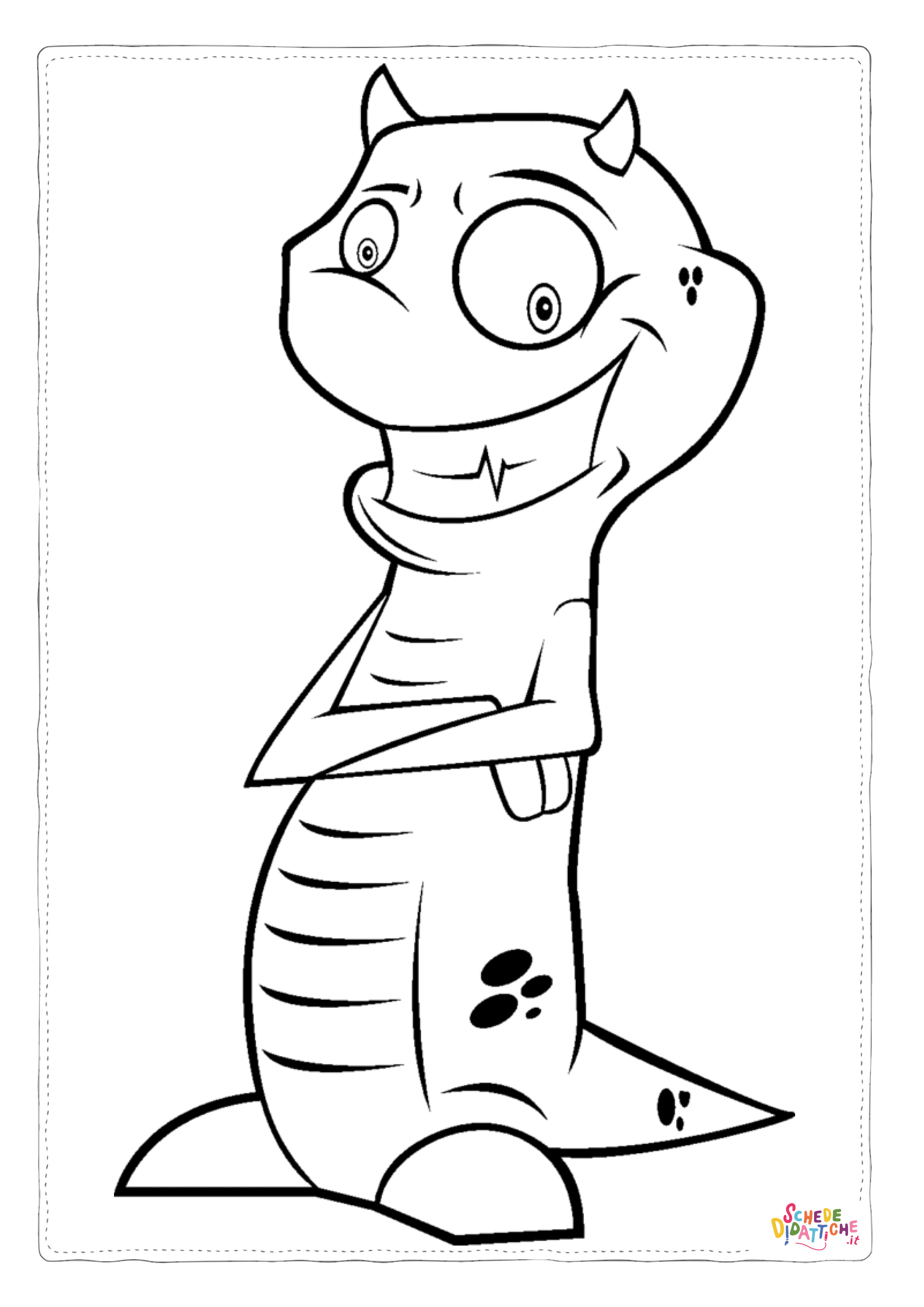 Disegno "Disegno di dragone da stampare e colorare 159" Disegno di dragone da stampare e colorare 159