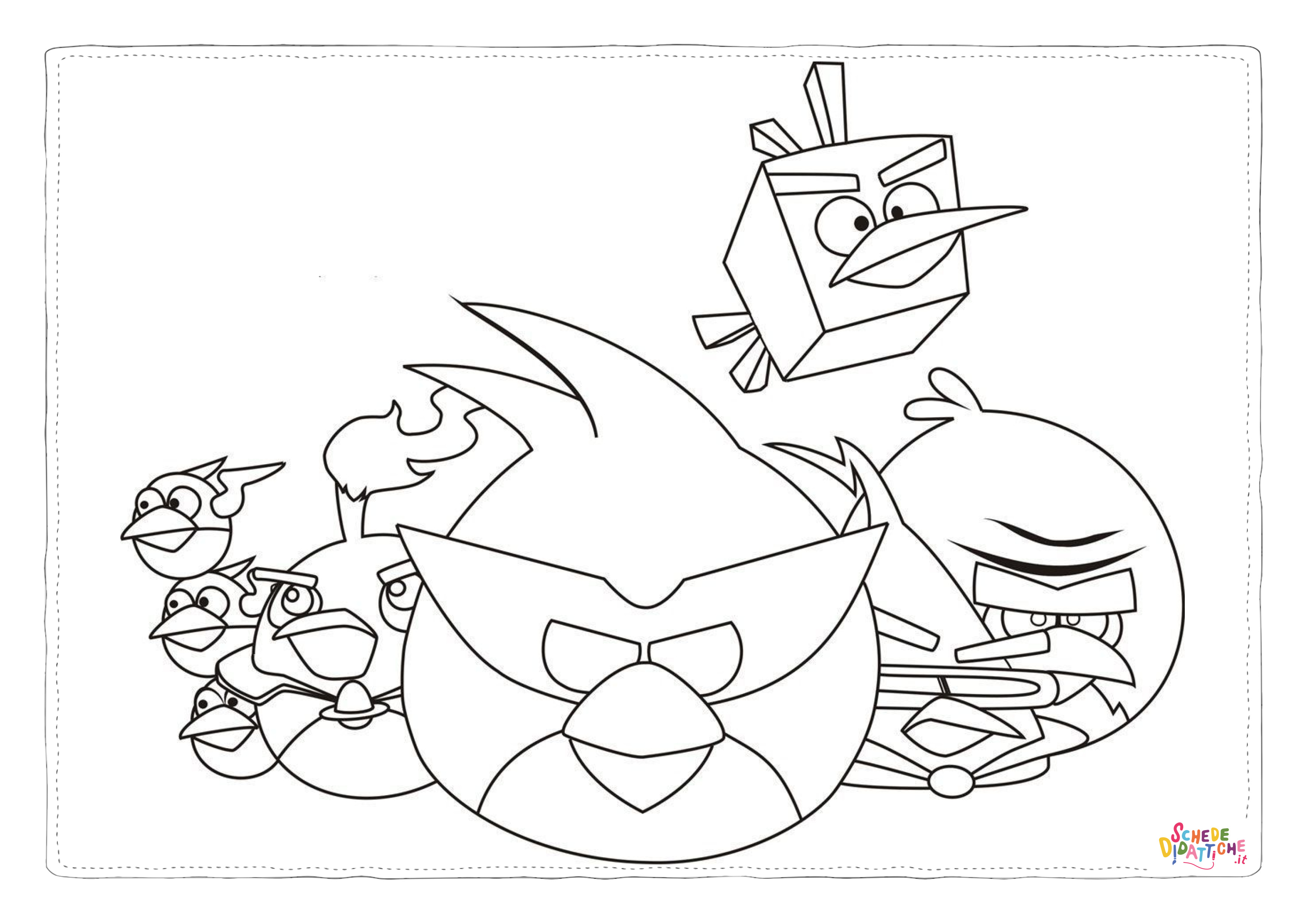 Disegno "Disegno di Angry birds da stampare e colorare 15" Disegno di Angry birds da stampare e colorare 15