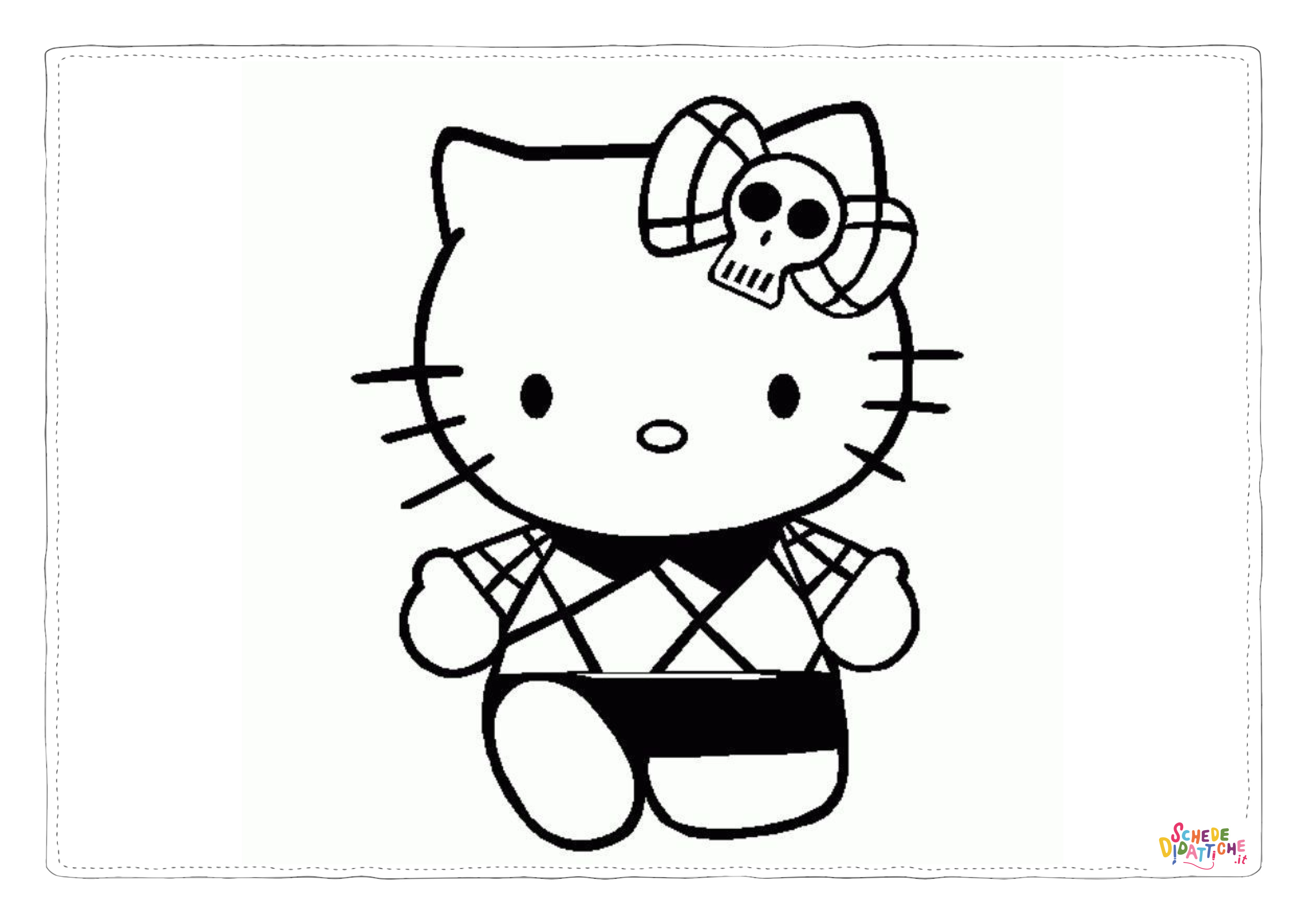 Disegno "Disegno di Hello Kitty da stampare e colorare 188" Disegno di Hello Kitty da stampare e colorare 188