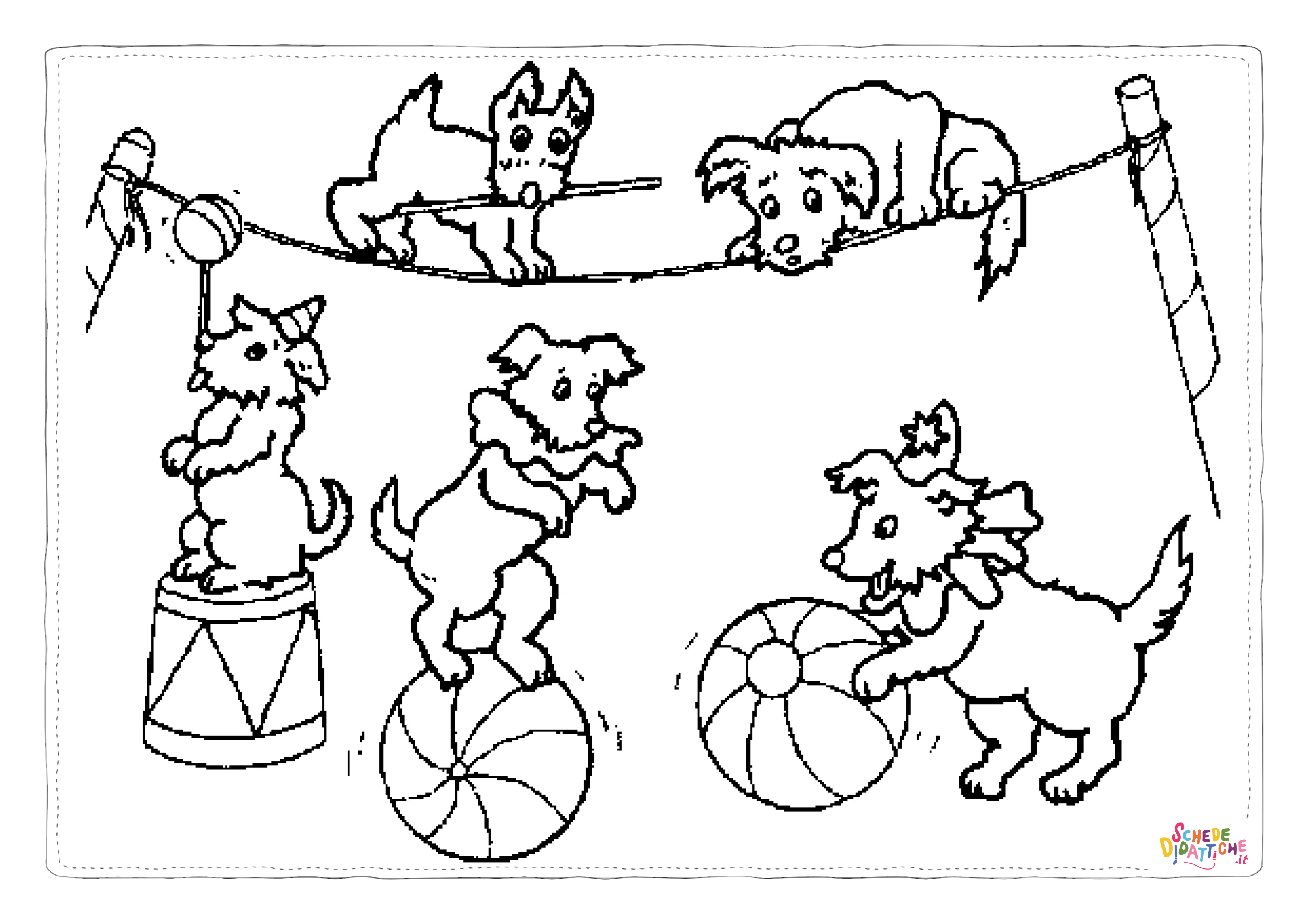 Disegno di circense da stampare e colorare 14