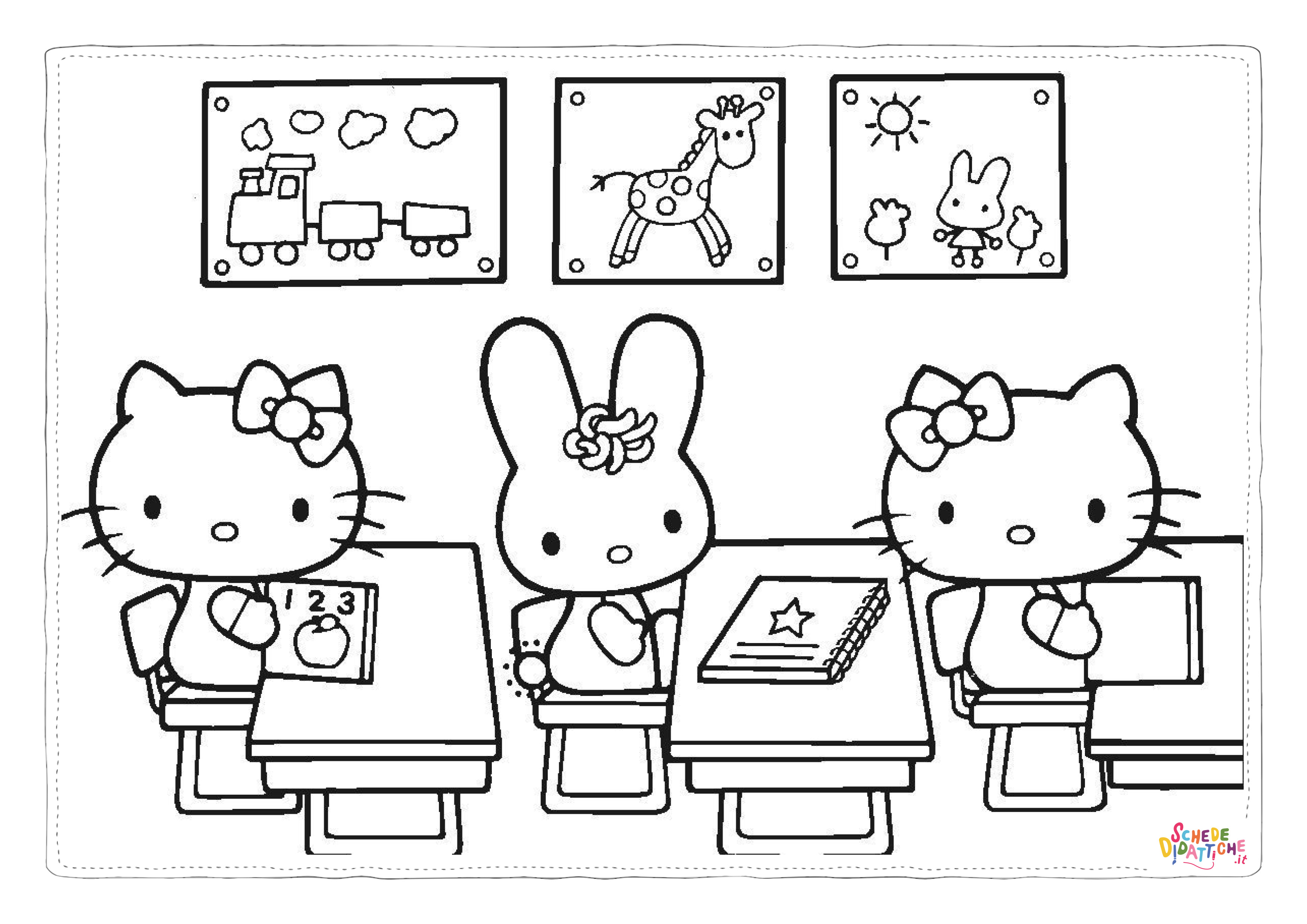 Disegno "Disegno di Hello Kitty da stampare e colorare 178" Disegno di Hello Kitty da stampare e colorare 178