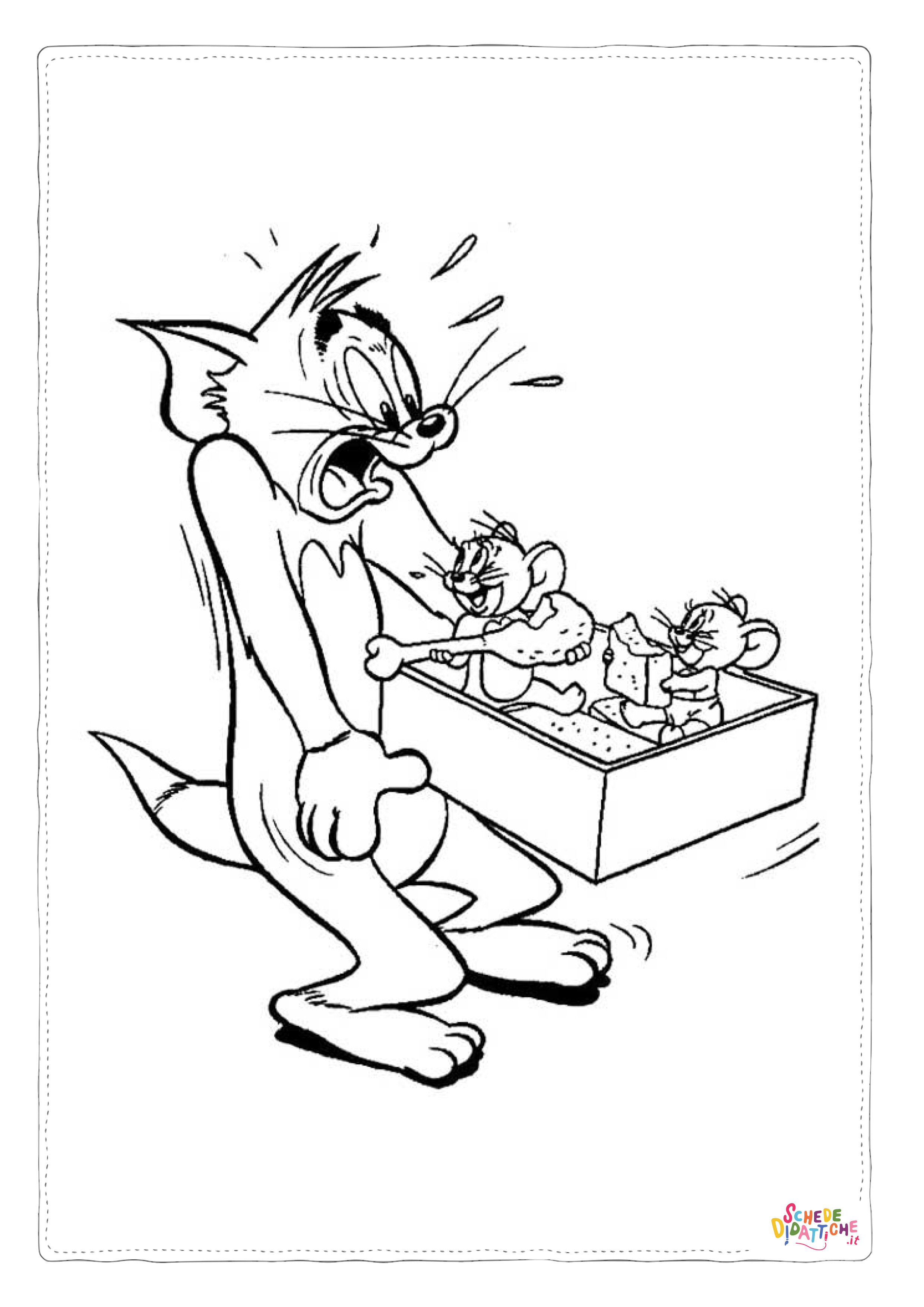Disegno di Tom e Jerry da stampare e colorare 28