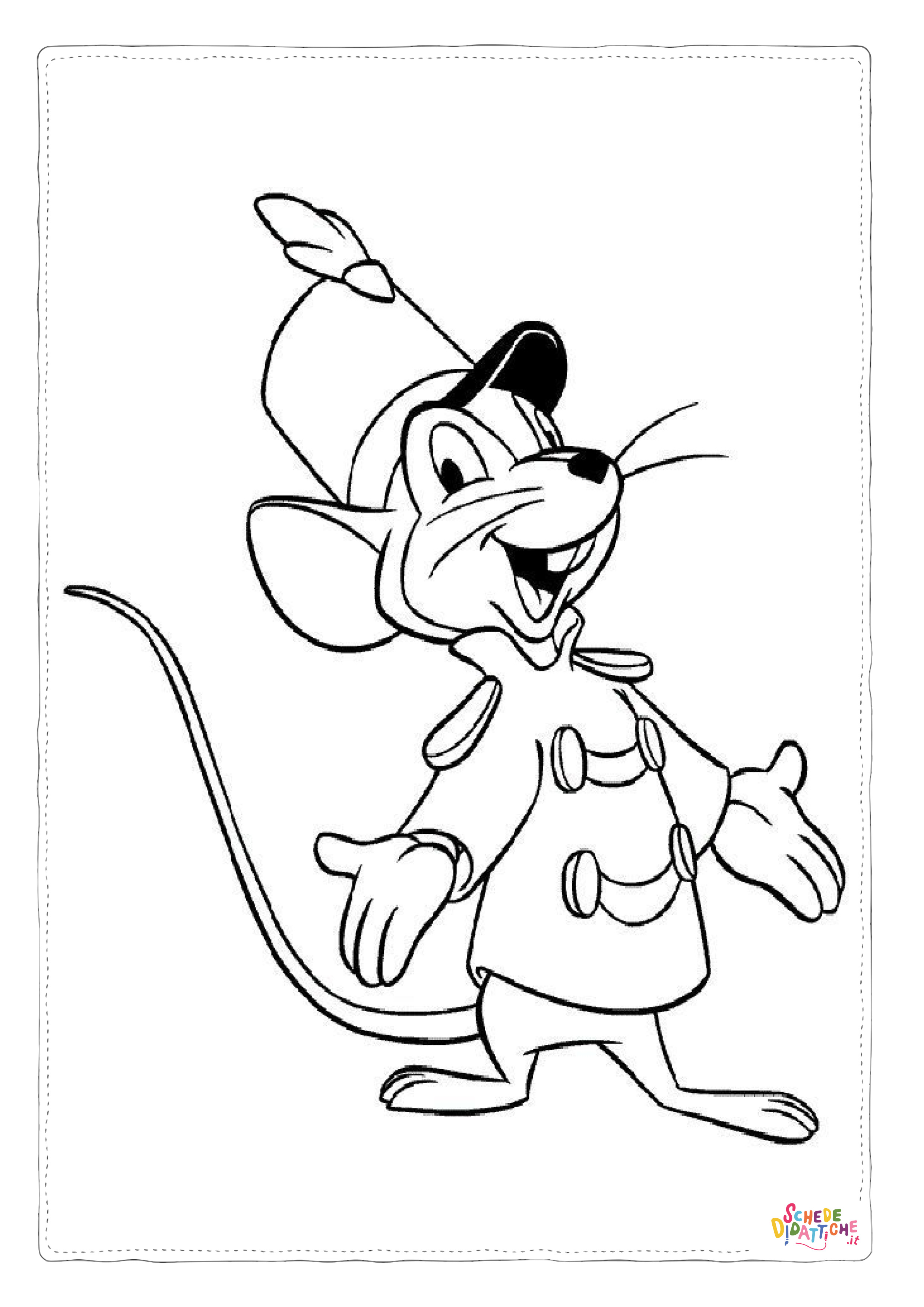 Disegno "Disegno di Dumbo da stampare e colorare 78" Disegno di Dumbo da stampare e colorare 78