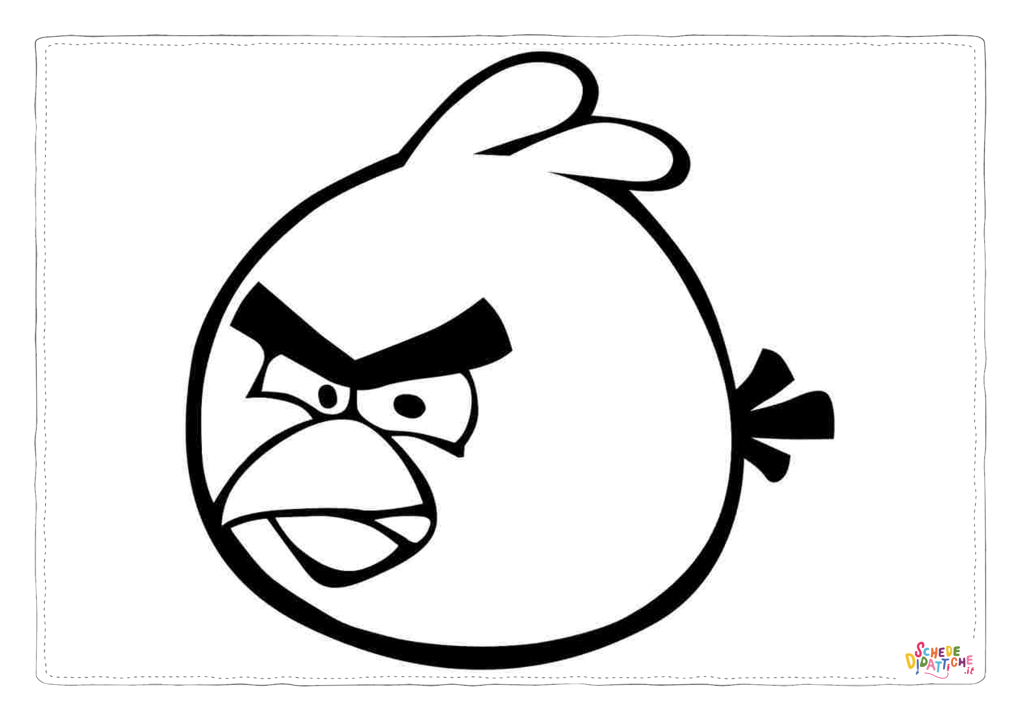Disegno "Disegno di Angry birds da stampare e colorare 43" Disegno di Angry birds da stampare e colorare 43
