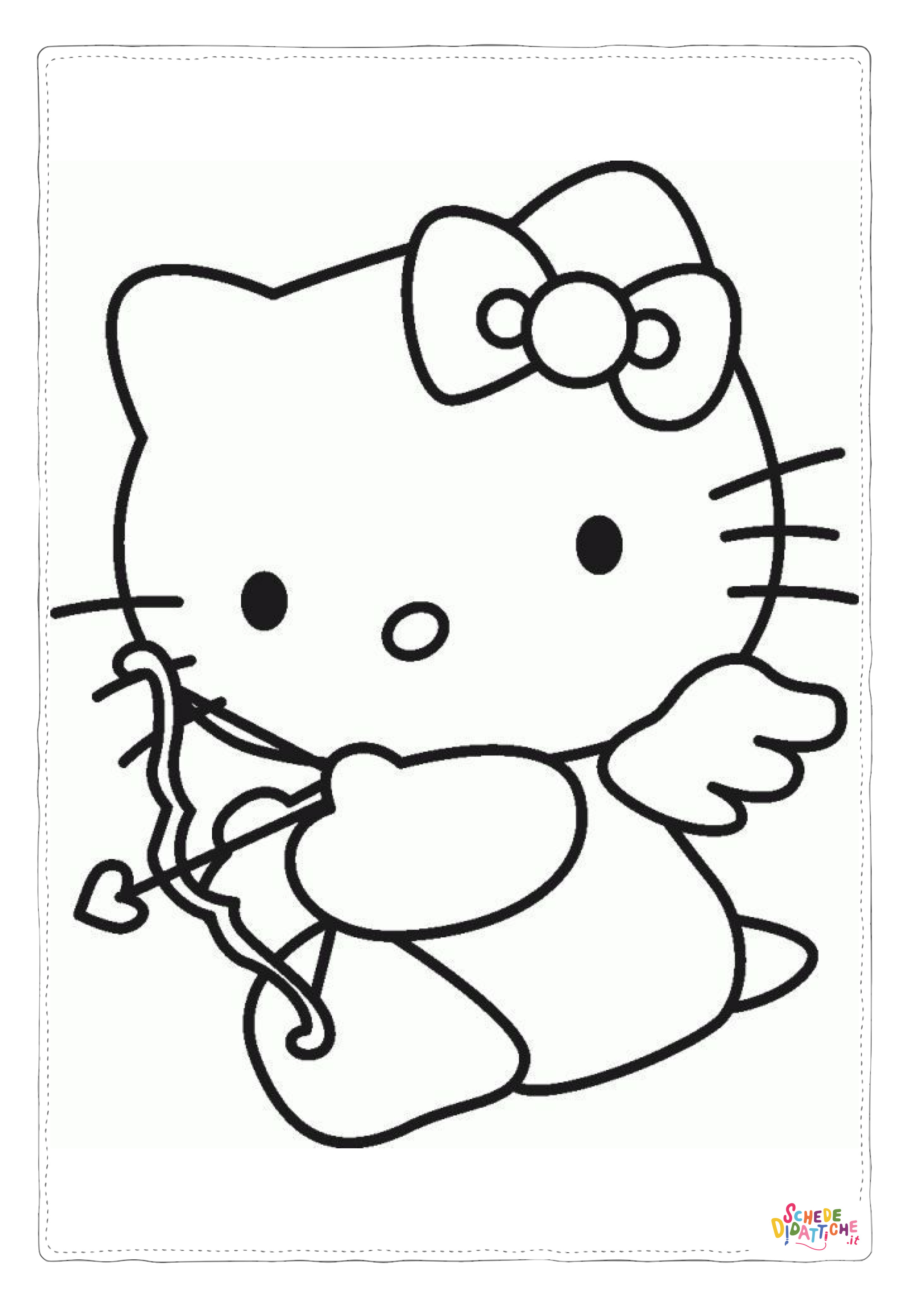 Disegno "Disegno di Hello Kitty da stampare e colorare 226" Disegno di Hello Kitty da stampare e colorare 226