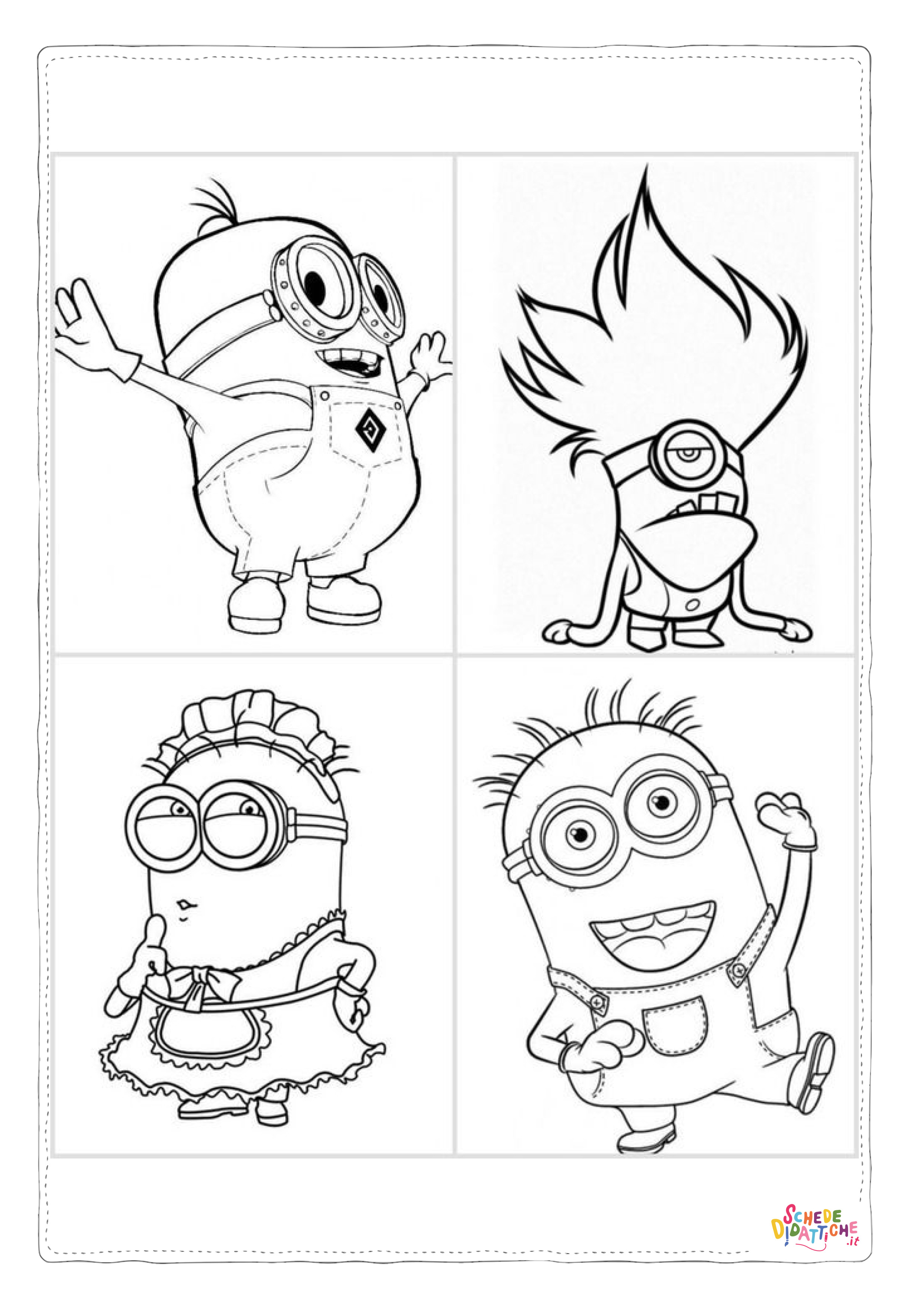 Disegno di Cattivissimo me - Minions da stampare e colorare 14