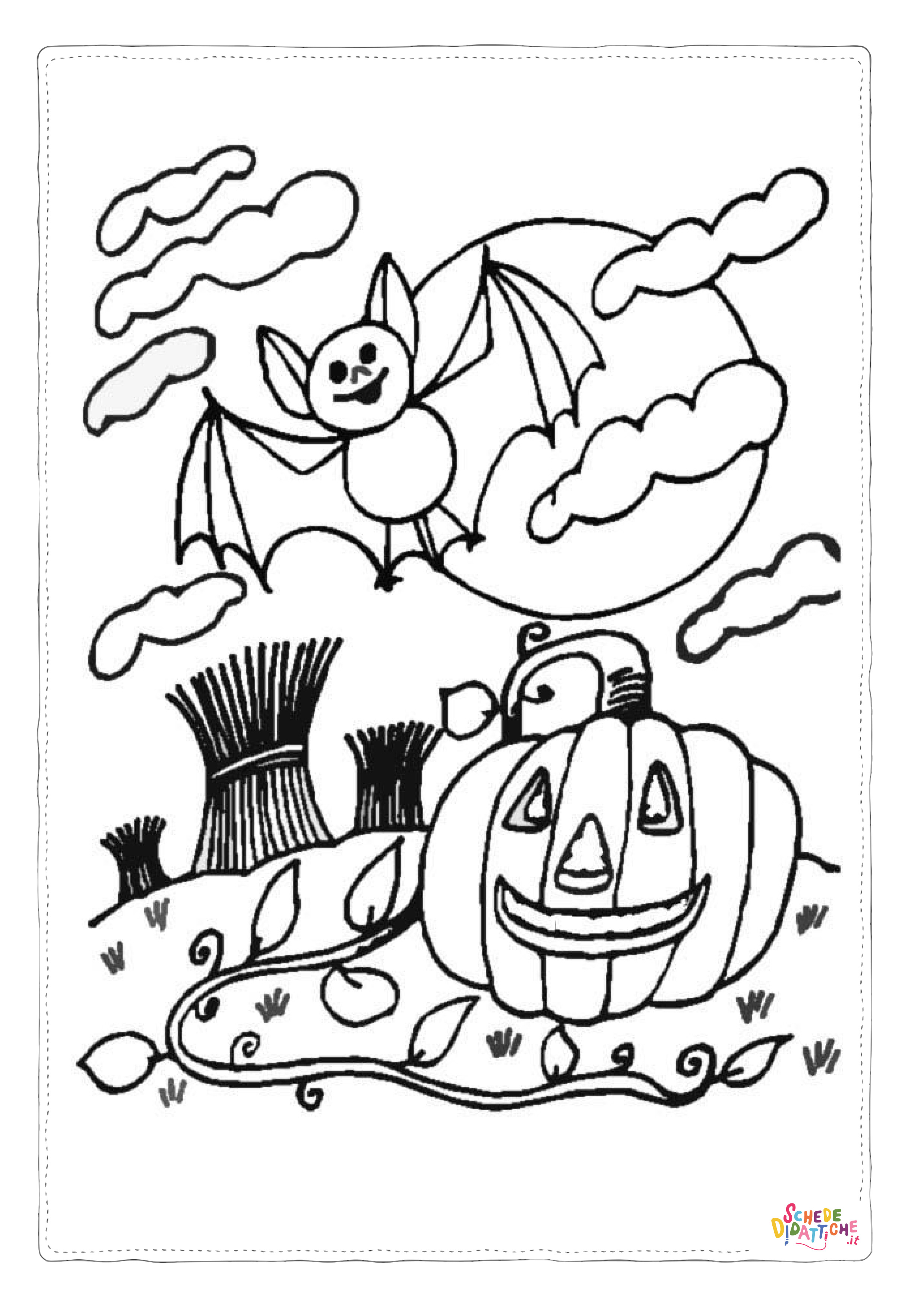 Disegno "Disegno di zucca di Halloween da stampare e colorare 81" Disegno di zucca di Halloween da stampare e colorare 81
