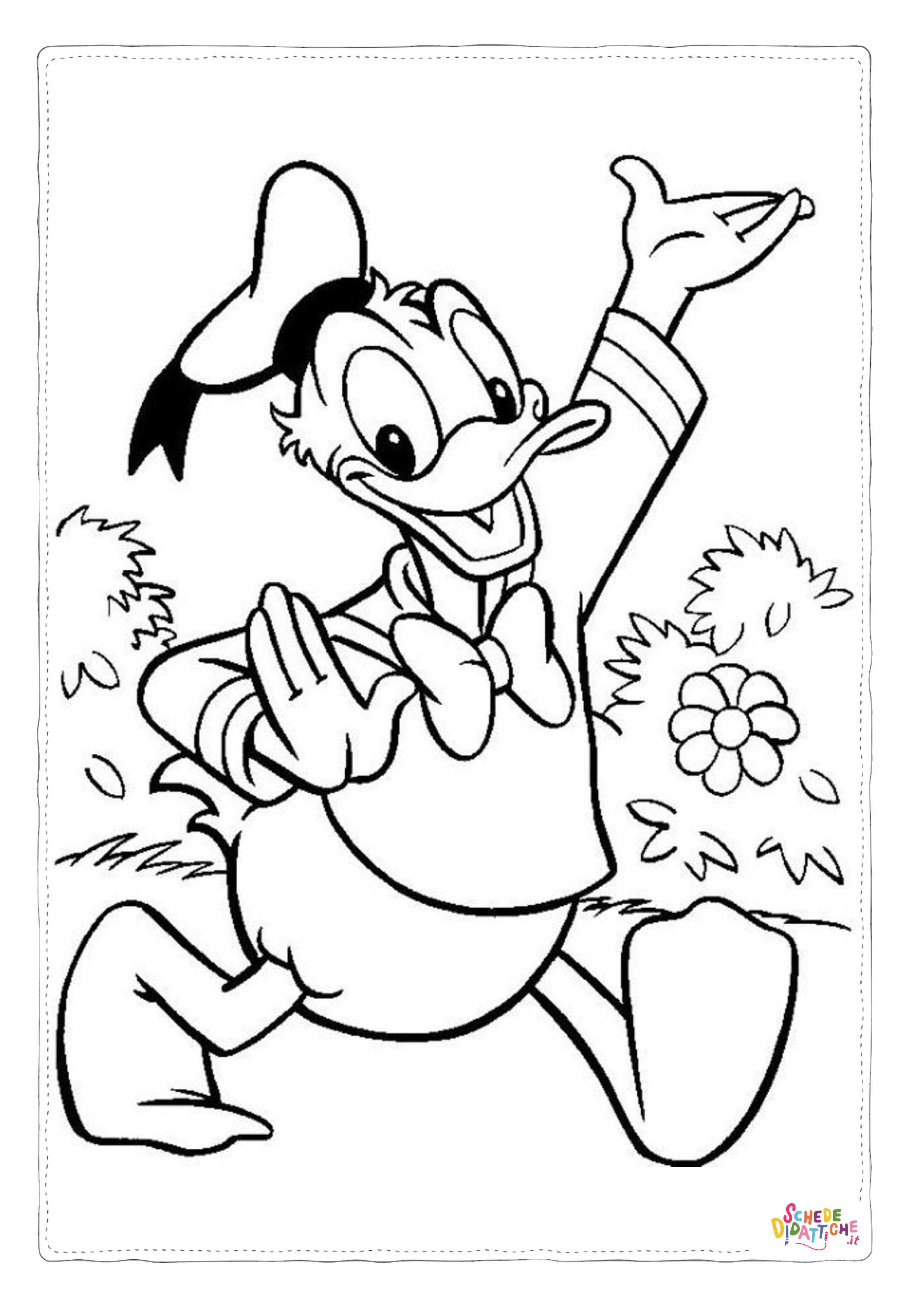 Disegno di Paperino da stampare e colorare 32