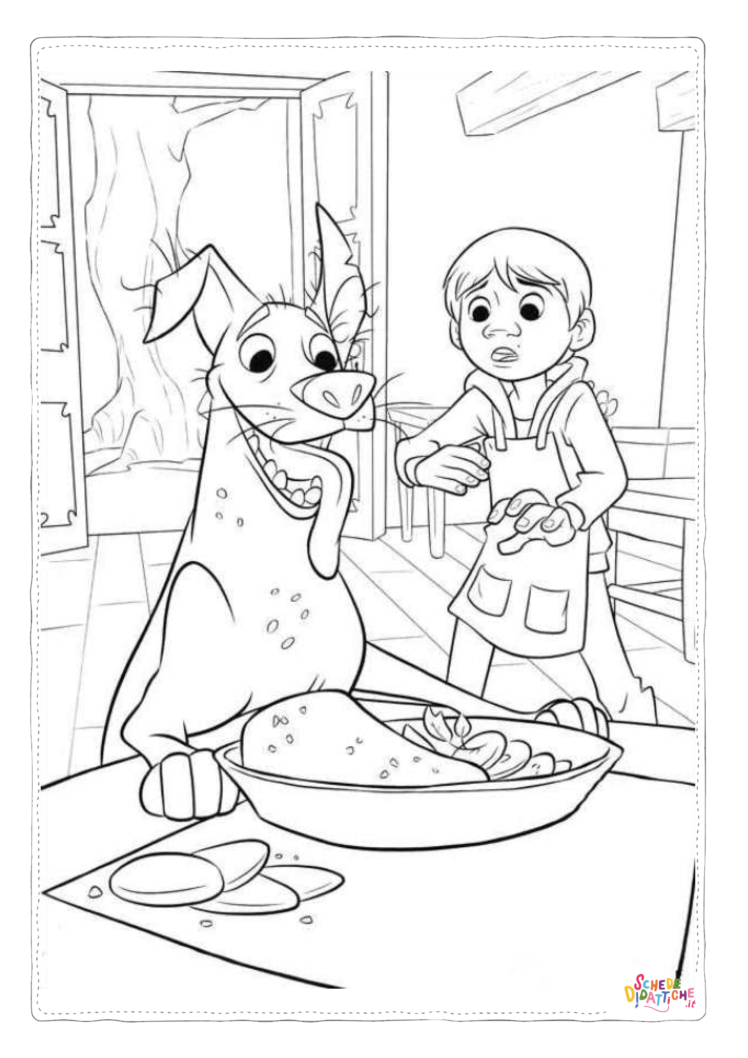 Disegno "Disegno di Coco da stampare e colorare 4" Disegno di Coco da stampare e colorare 4