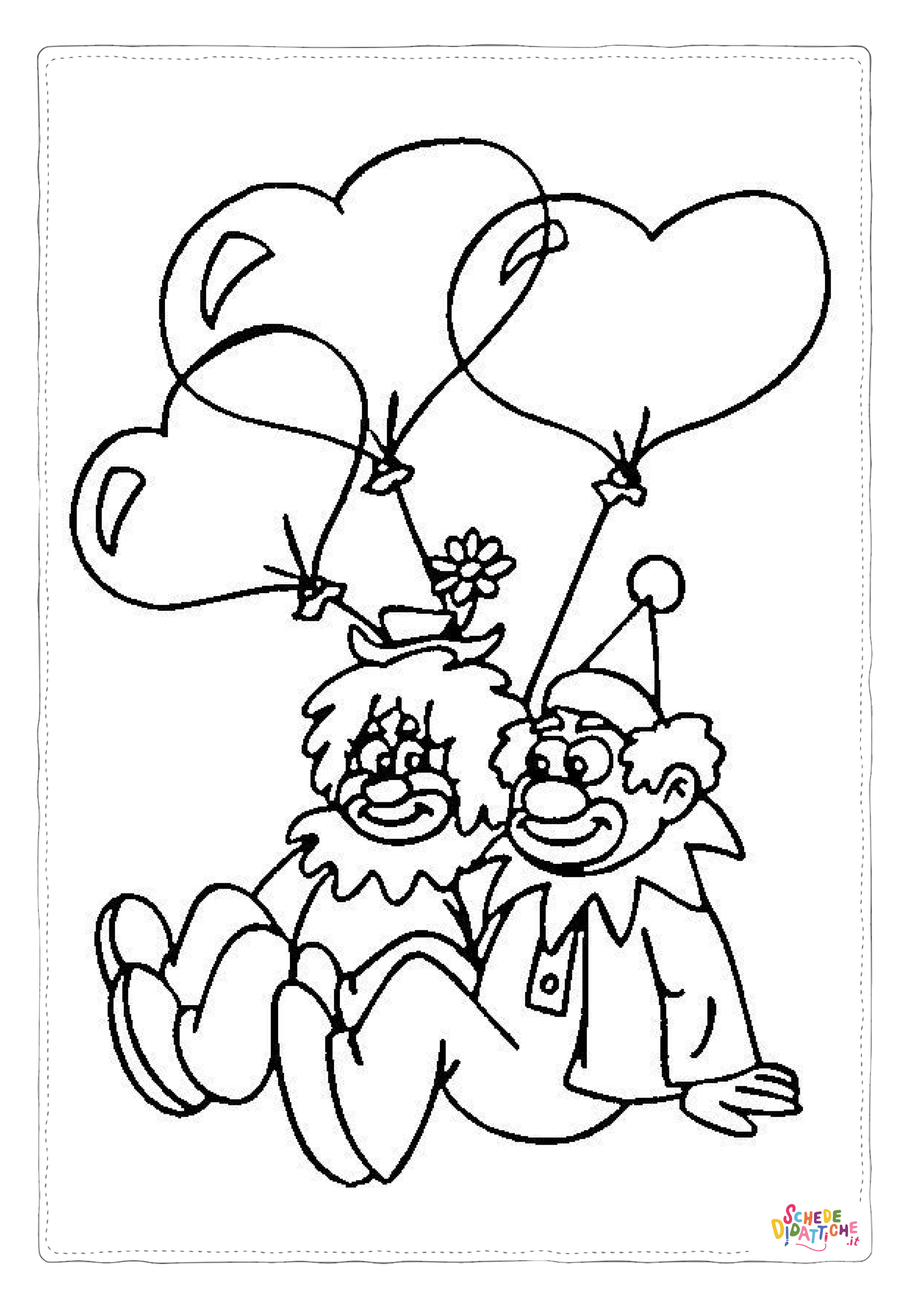 Disegno "Disegno di San Valentino da stampare e colorare 109" Disegno di San Valentino da stampare e colorare 109