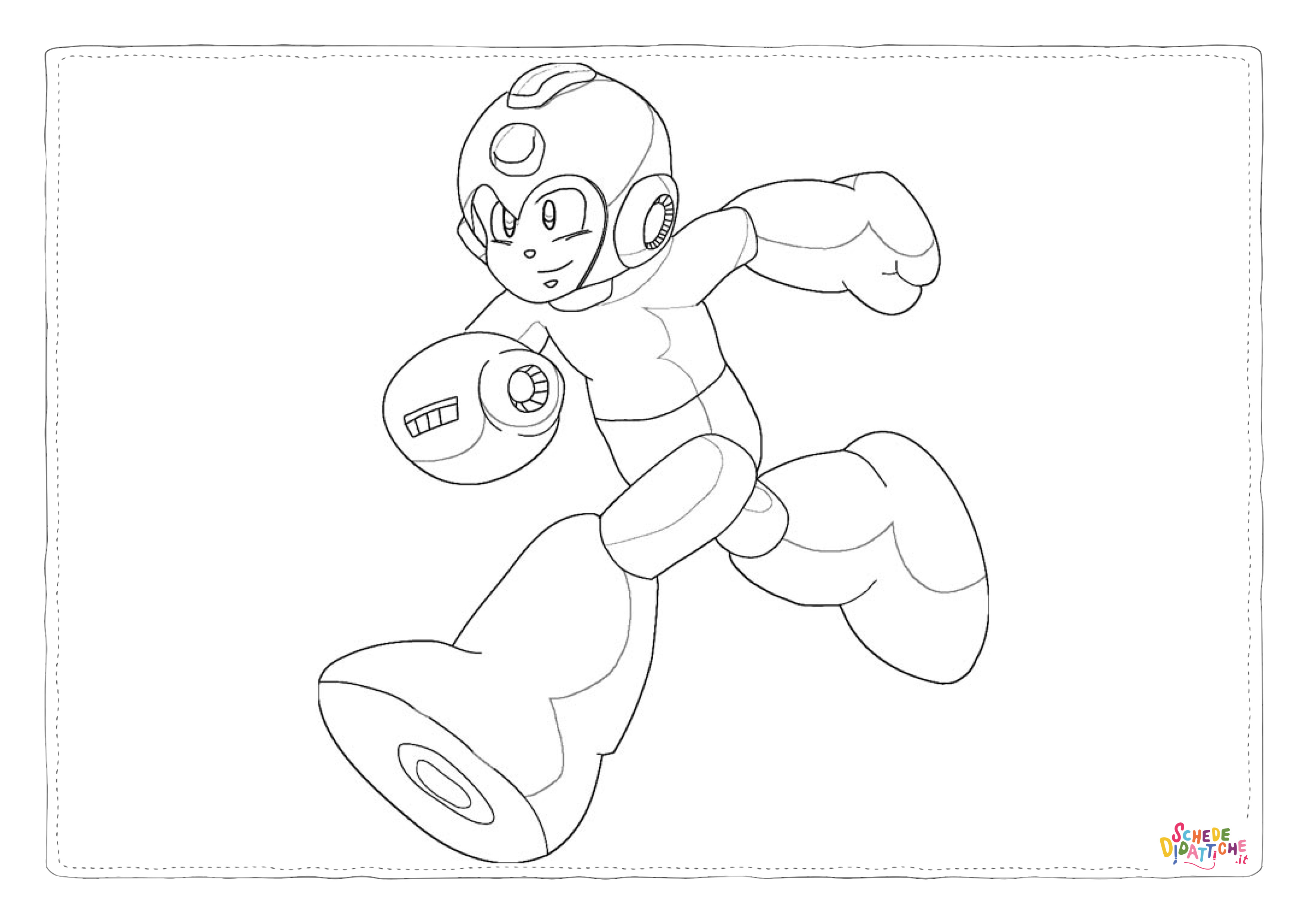 Disegno di Mega Man da stampare e colorare 2