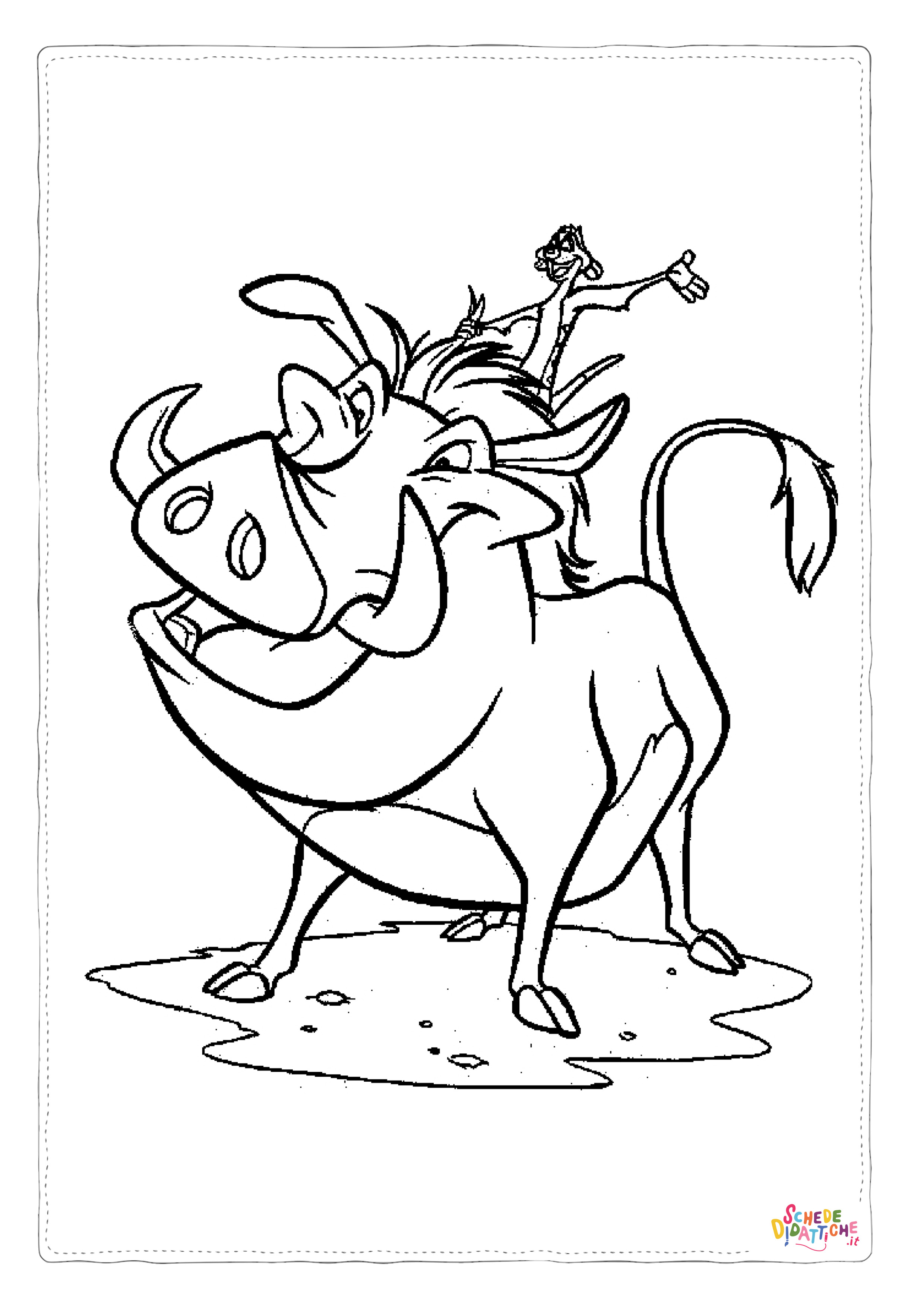 Disegno "Disegno di Re Leone da stampare e colorare 41" Disegno di Re Leone da stampare e colorare 41