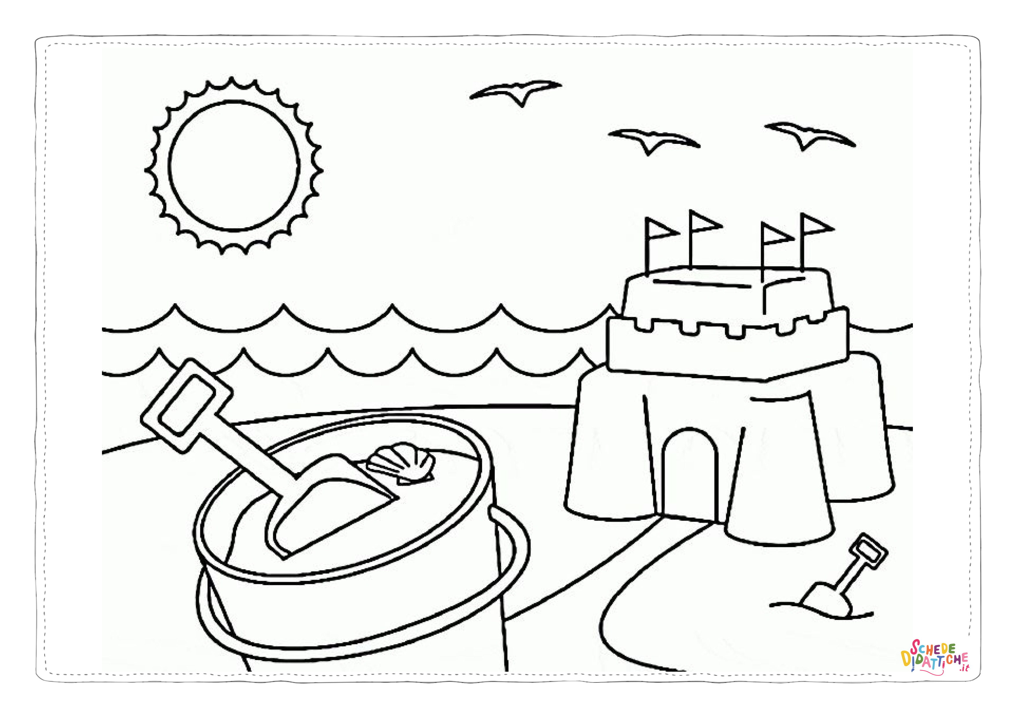 Disegno "Disegno di mare da stampare e colorare 21" Disegno di mare da stampare e colorare 21