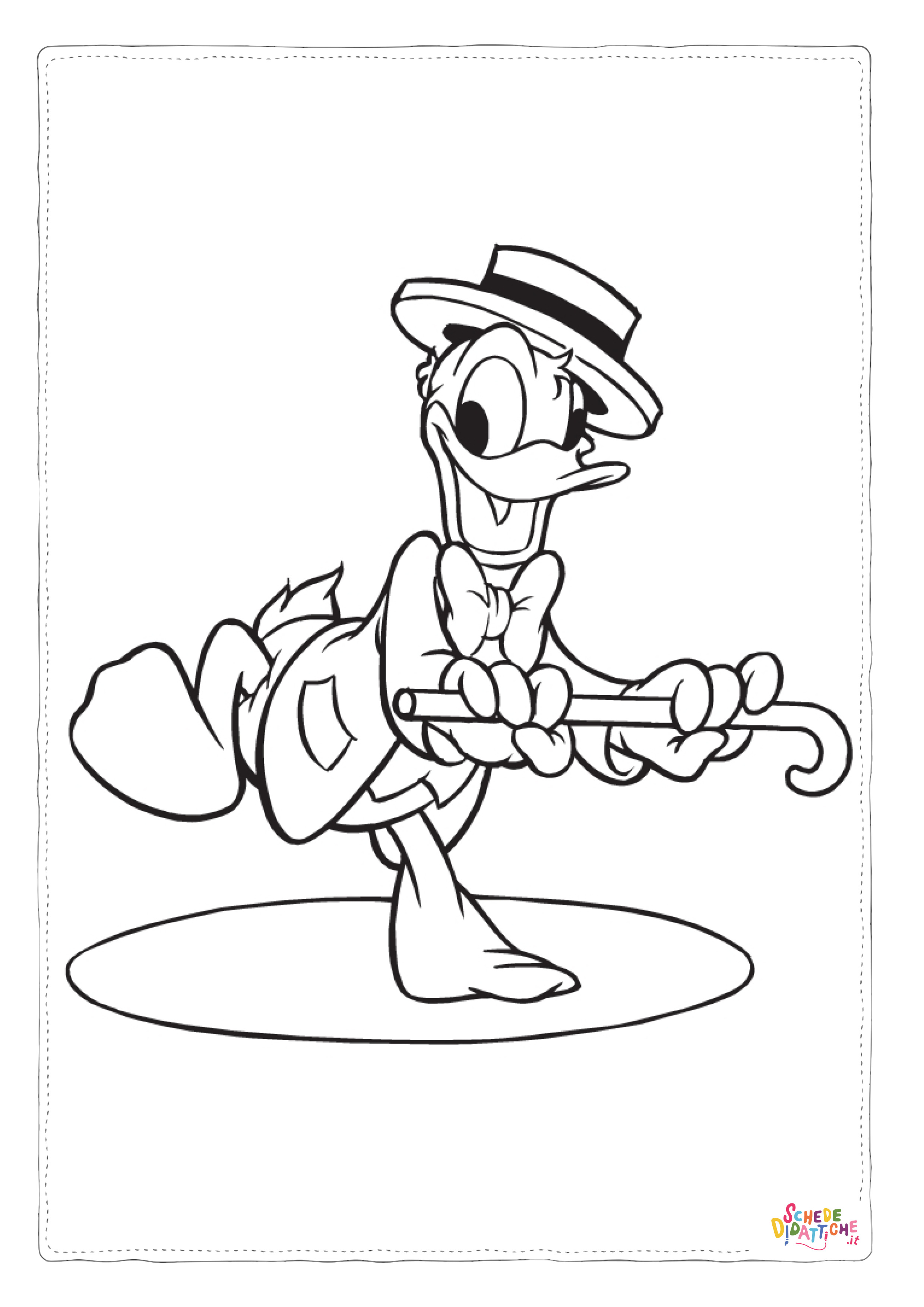 Disegno di Paperino da stampare e colorare 50