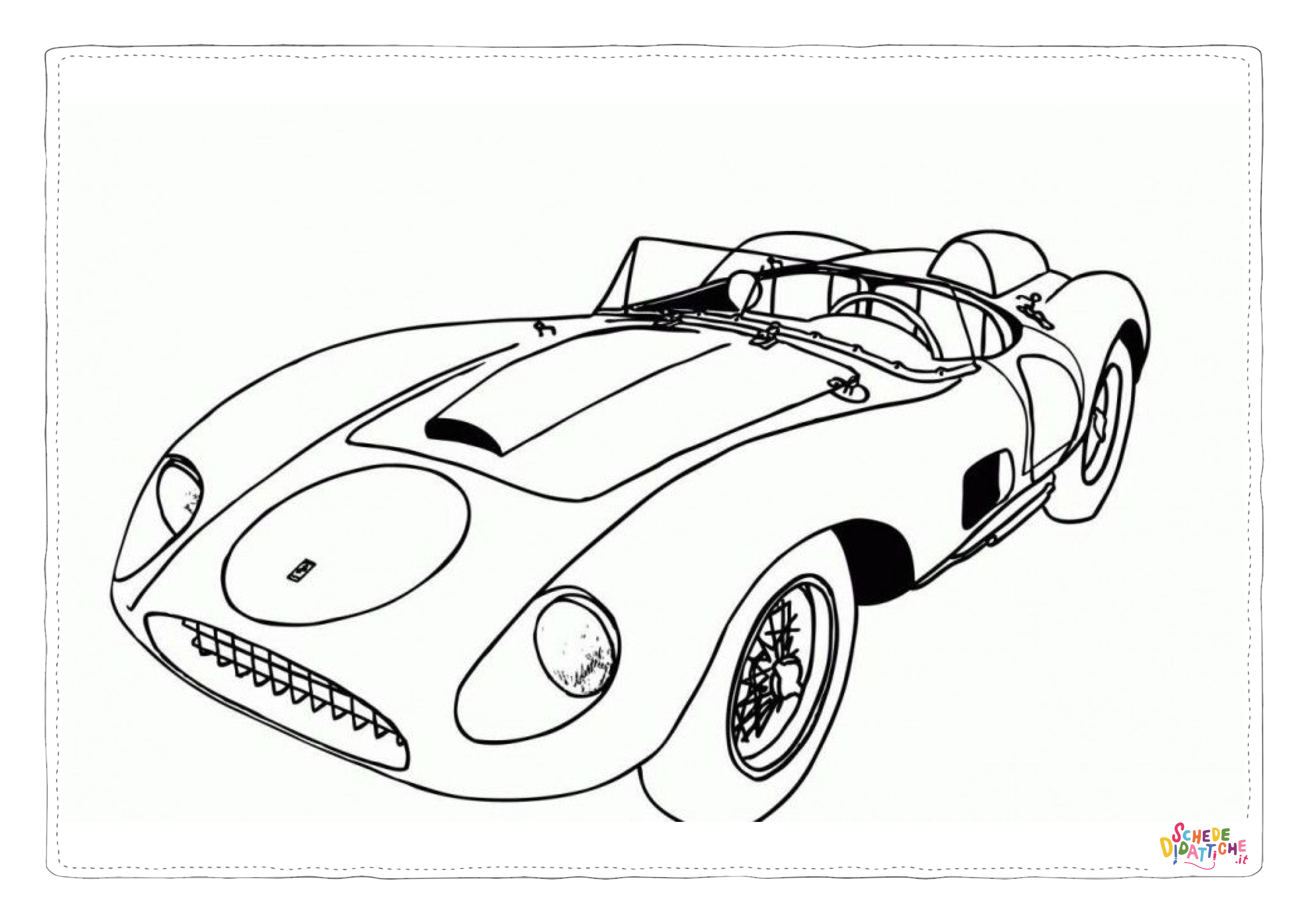 Disegno "Disegno di automobile da stampare e colorare 150" Disegno di automobile da stampare e colorare 150