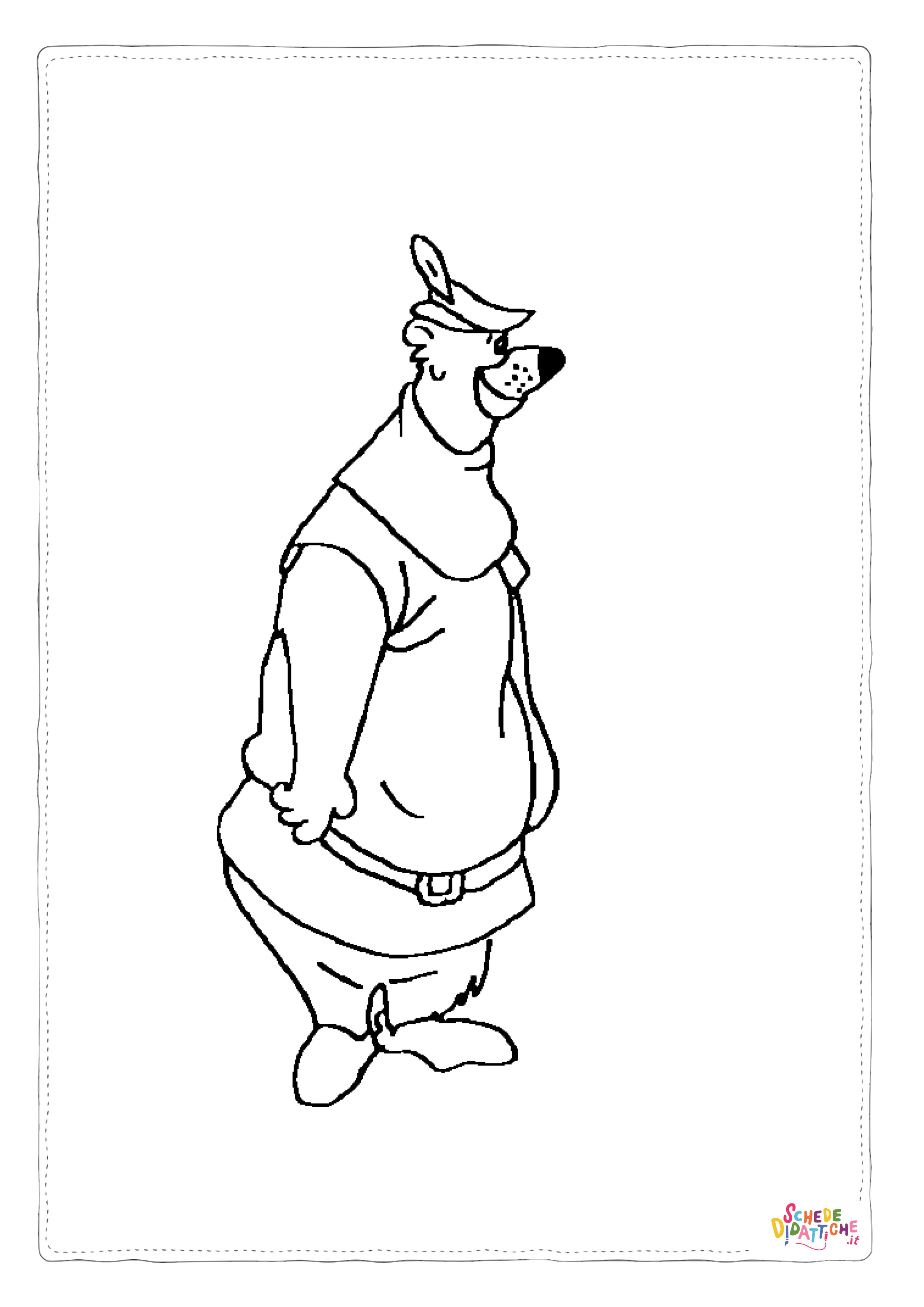 Disegno di Robin Hood da stampare e colorare 3